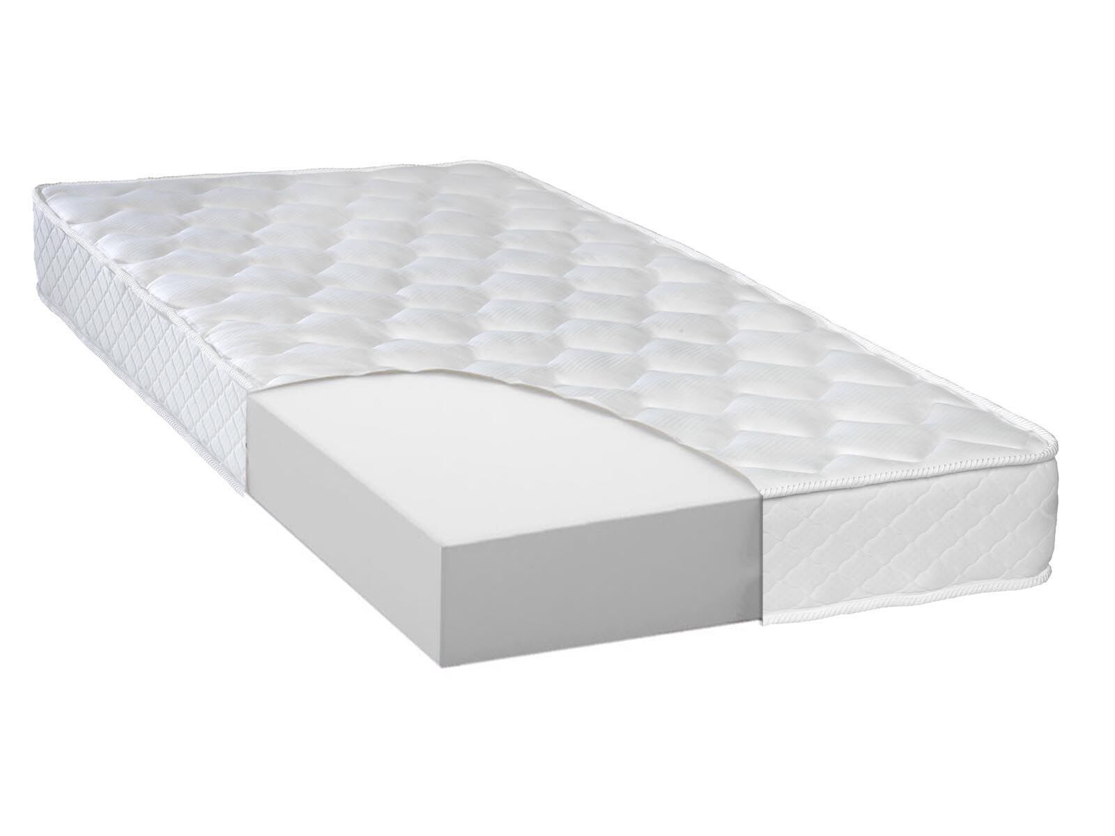 Matelas enfant TOPCONFORT 90x200 cm mousse à froid 40 kg/m3 (ép.: 18 cm)