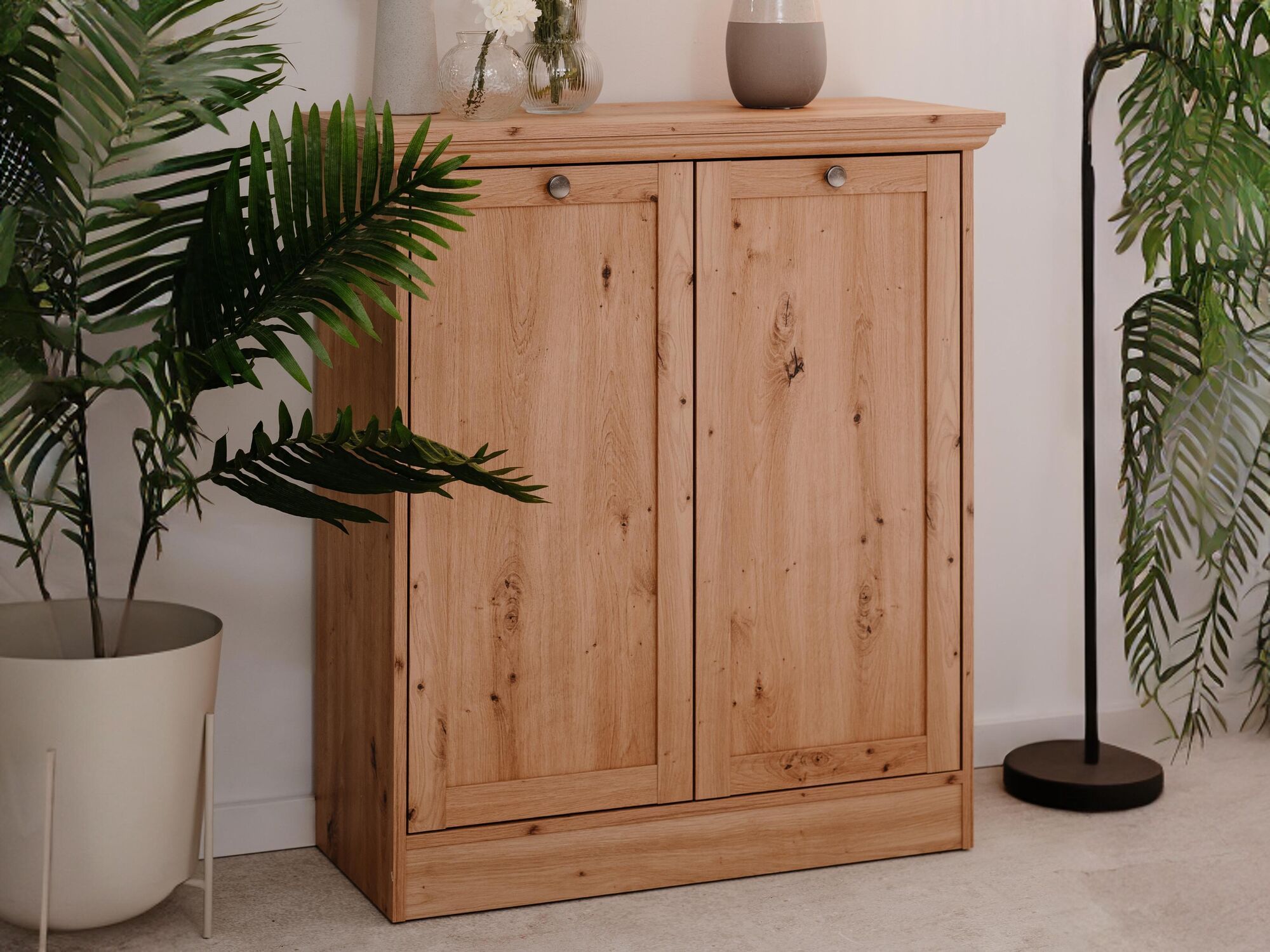 Commode TIMITA 2 portes chêne artisan