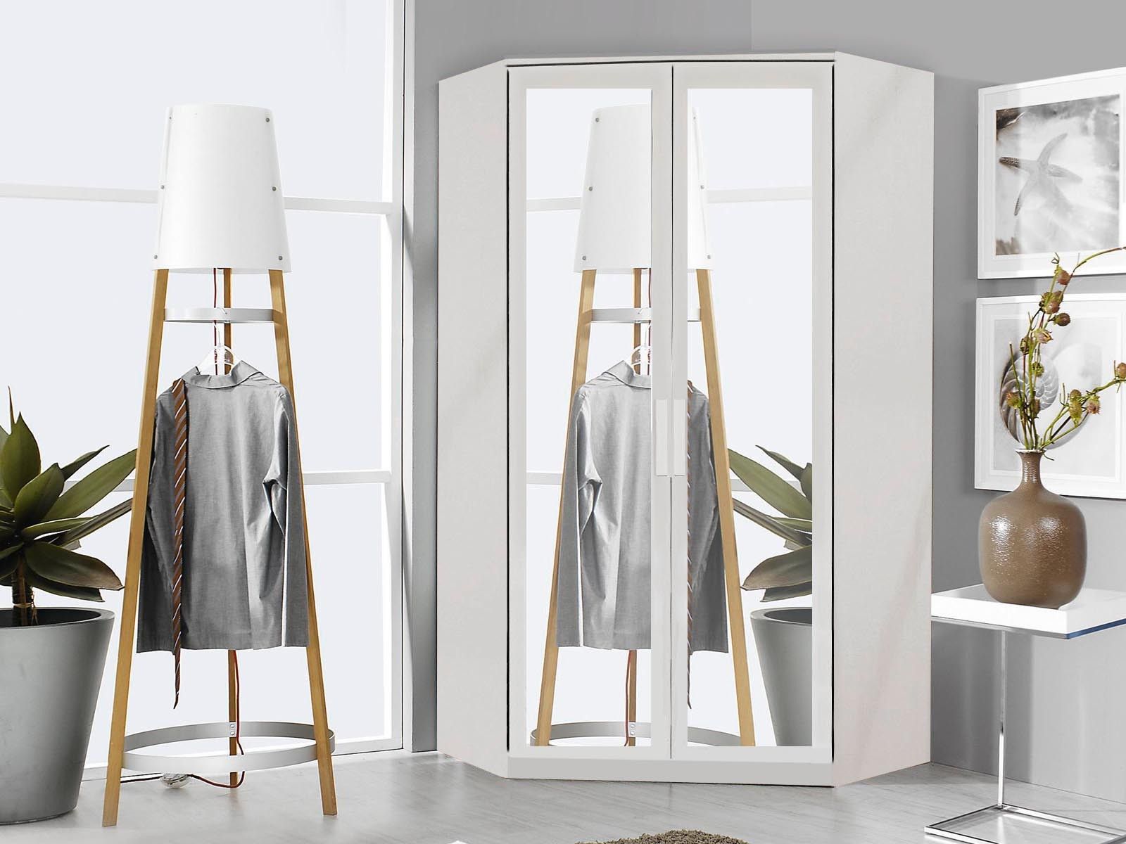 Armoire d’angle RIGA 2 portes blanc