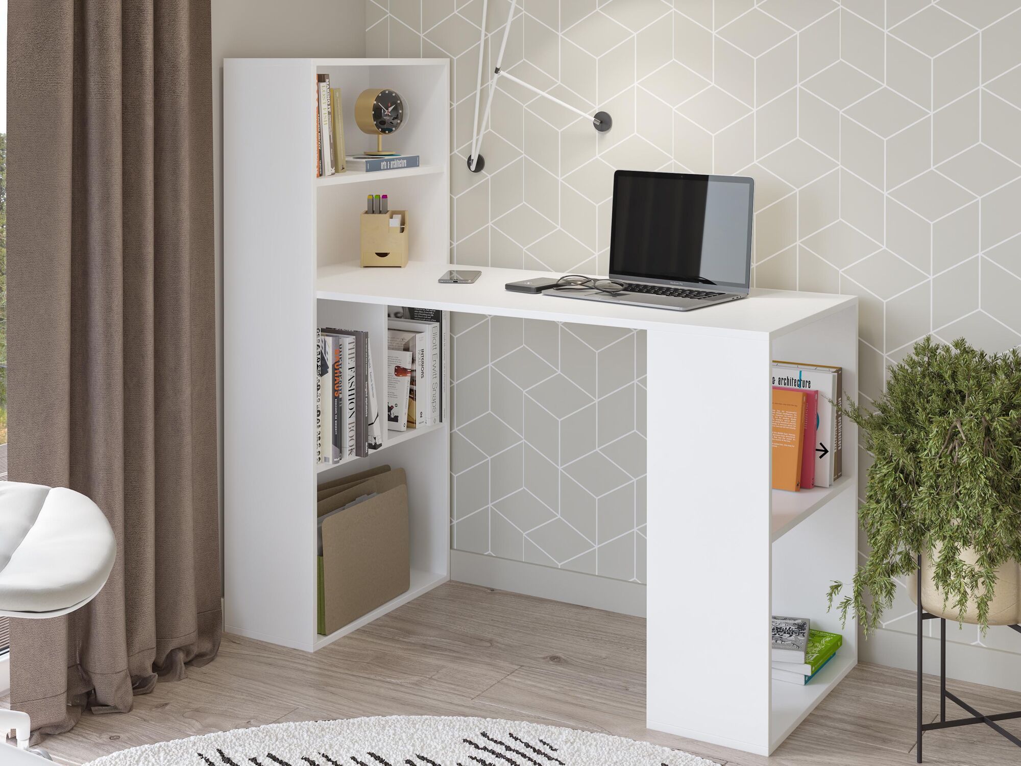 Bureau WILEK 120 cm blanc