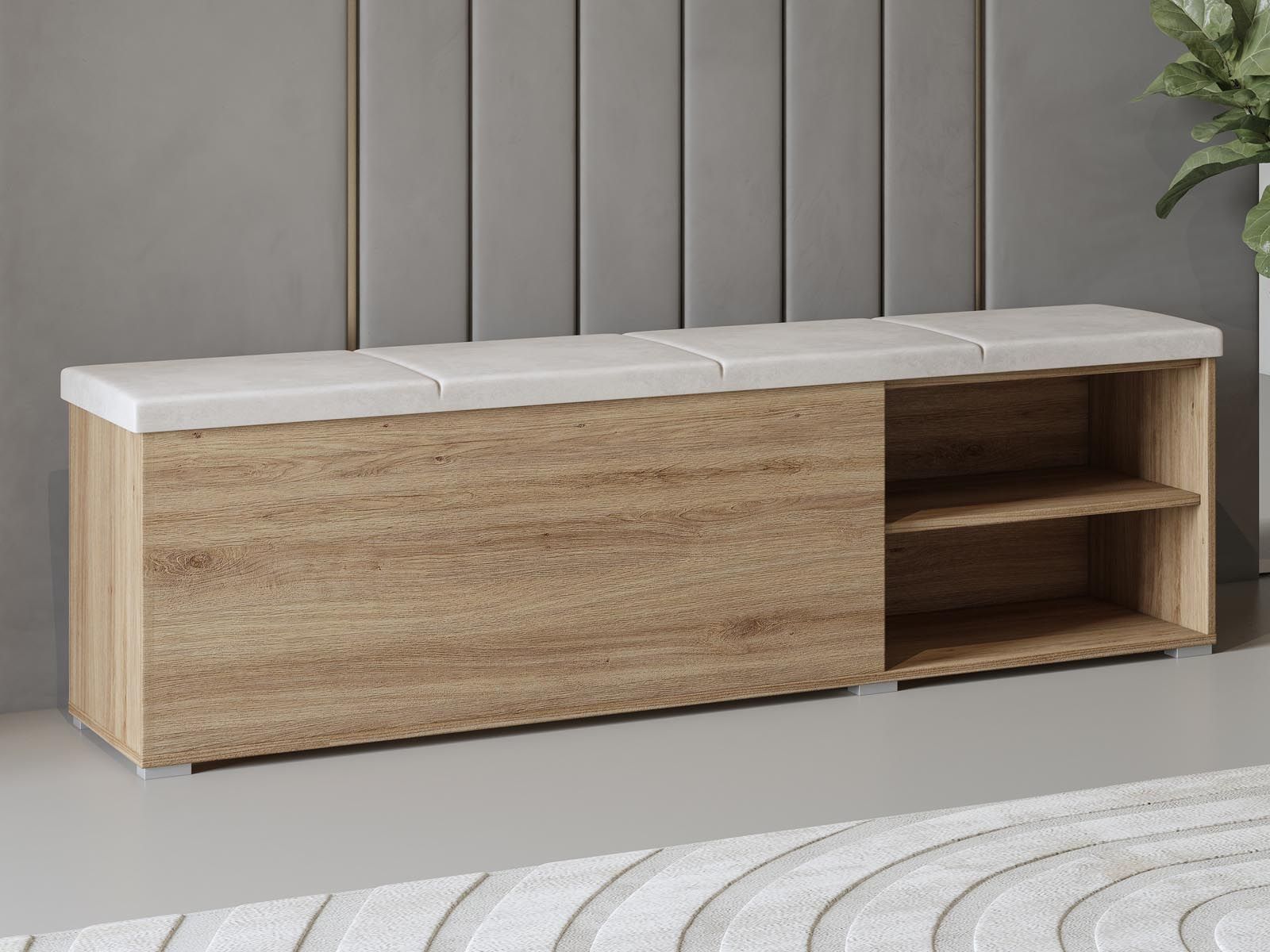 Coffre de rangement VERTIGO chêne sauvage