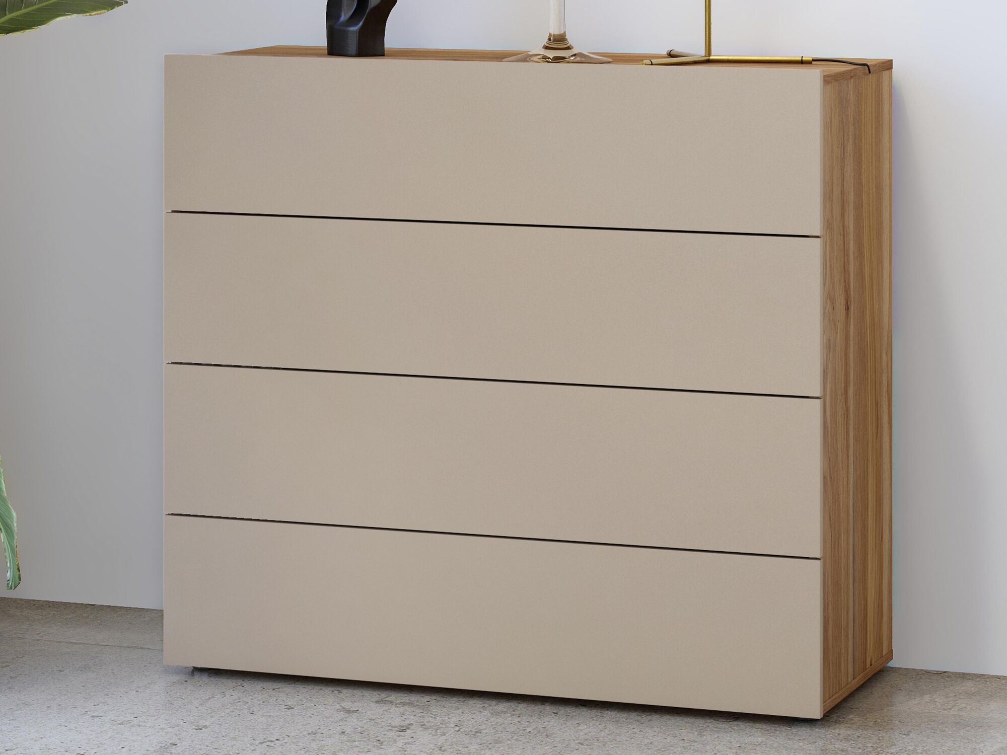 Commode IMPALUNA 4 tiroirs chêne mauvella