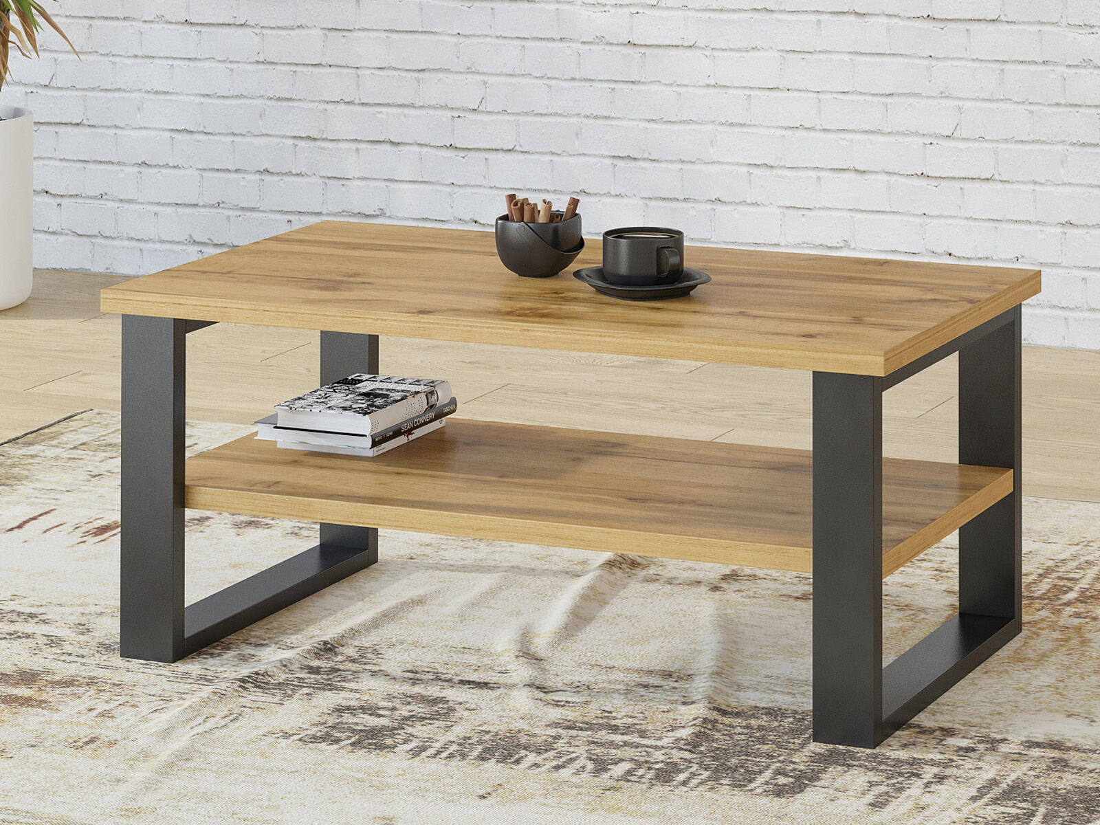 Table basse HALO chêne wotan