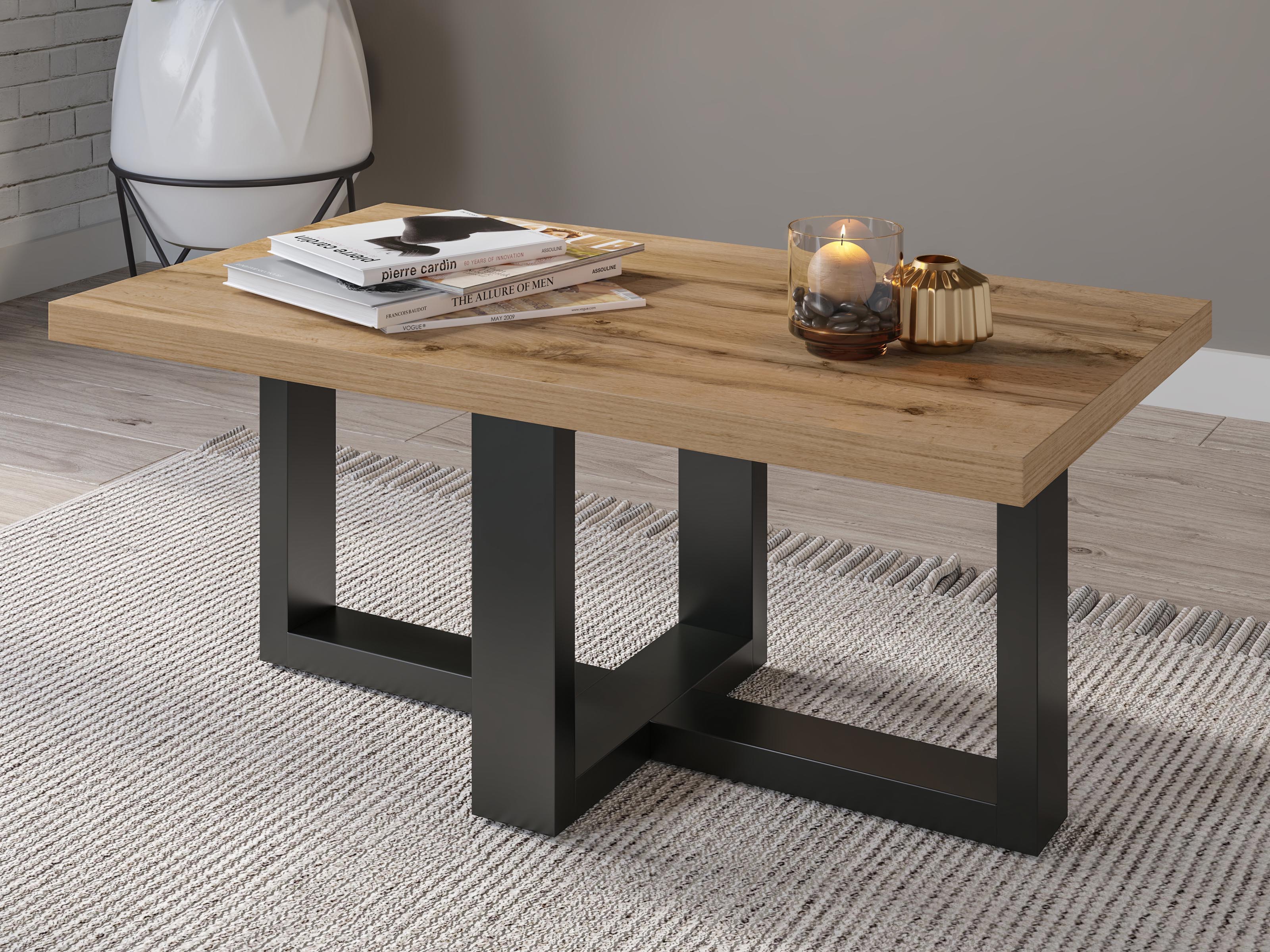 Table basse EKOWA 102 cm chêne wotan