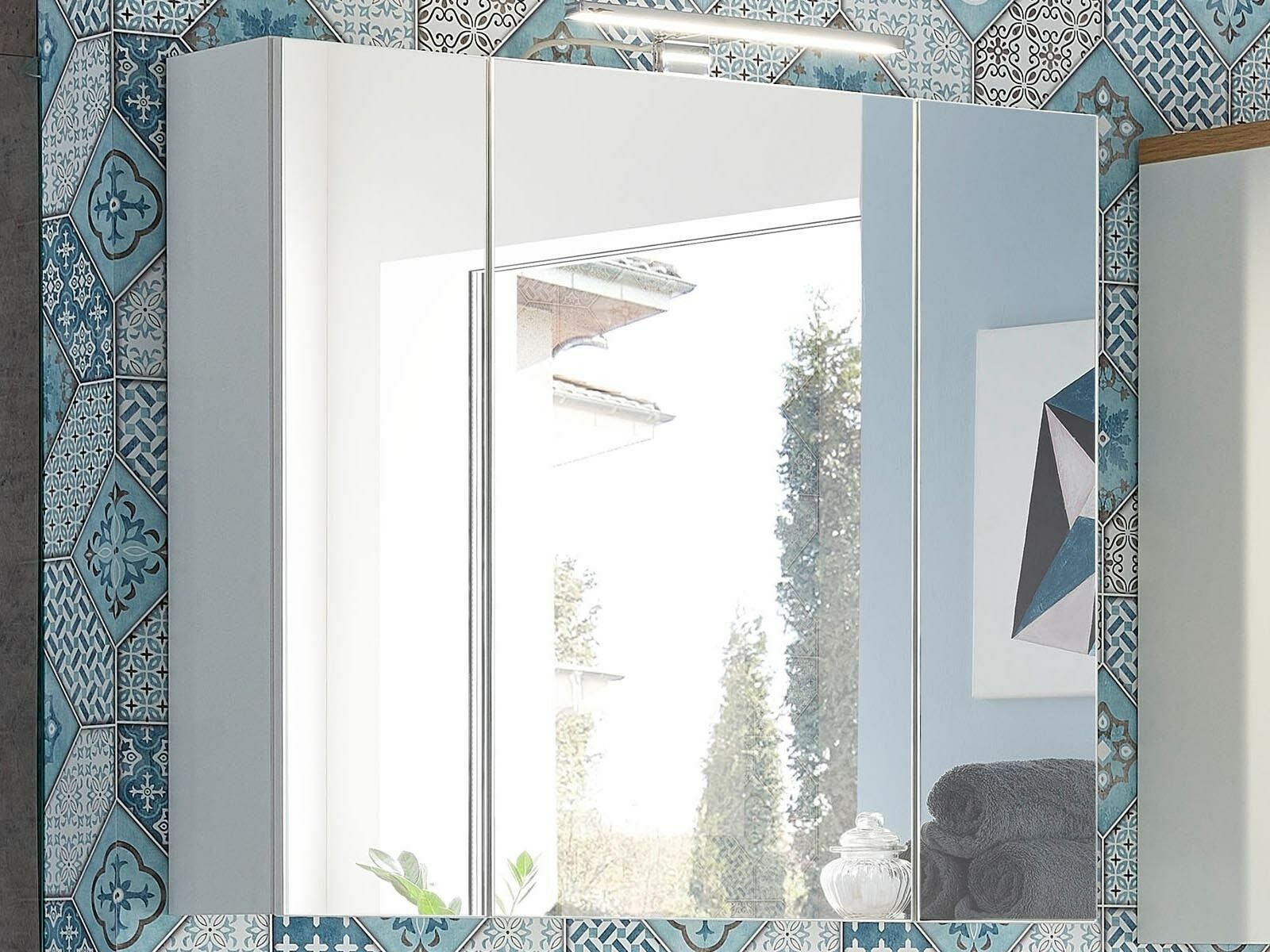 Armoire de toilette PESTO 3 portes blanc