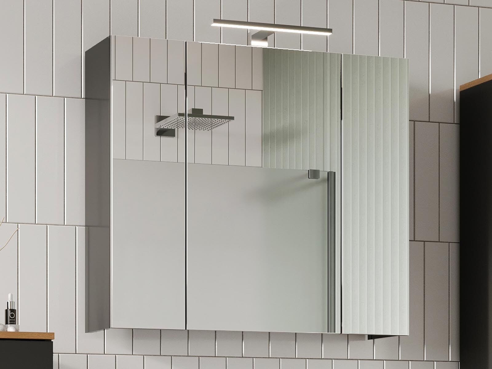 Armoire de toilette YONA 3 portes graphite