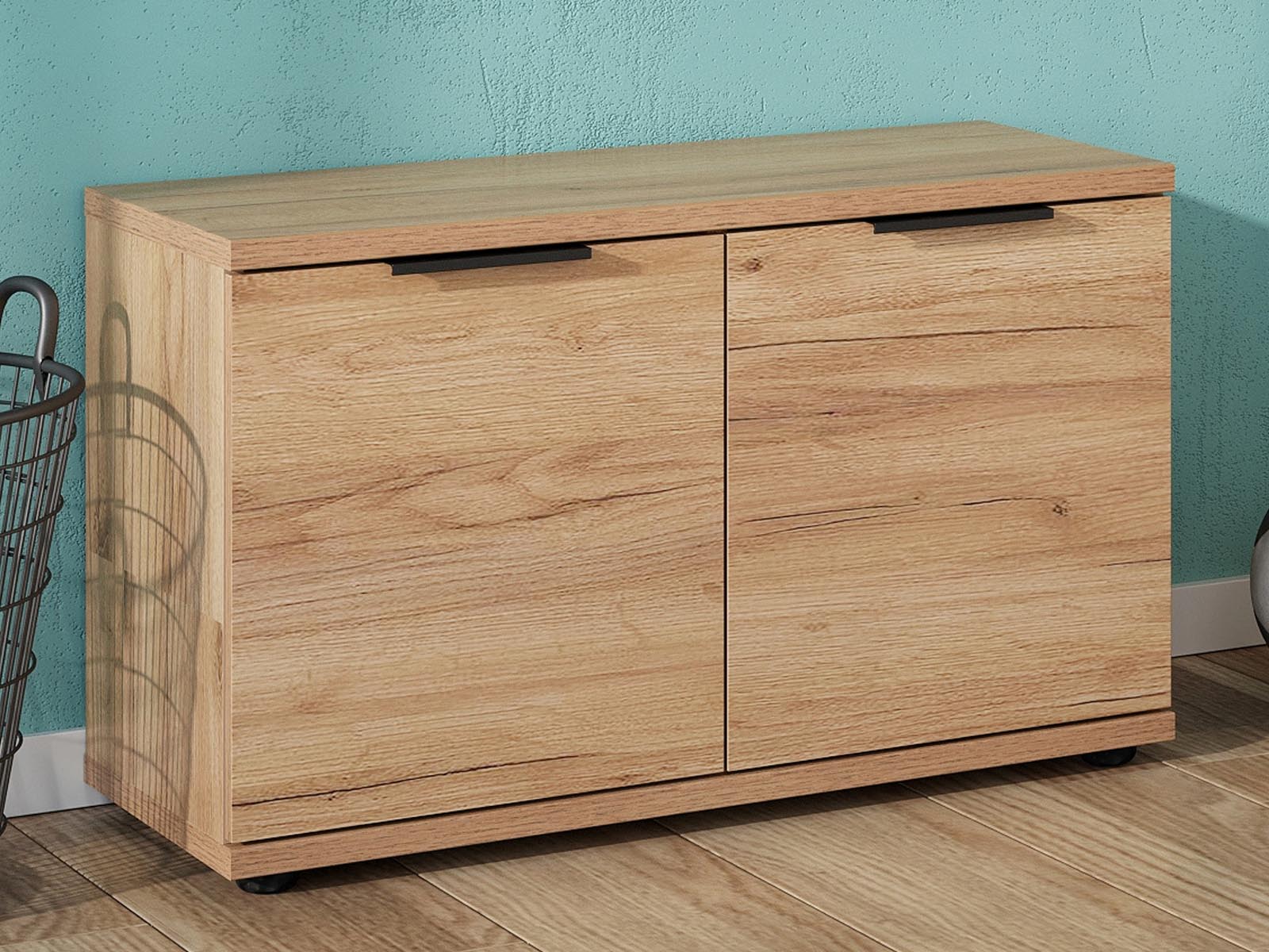 Banc à chaussures FREMY 2 portes chêne navarra