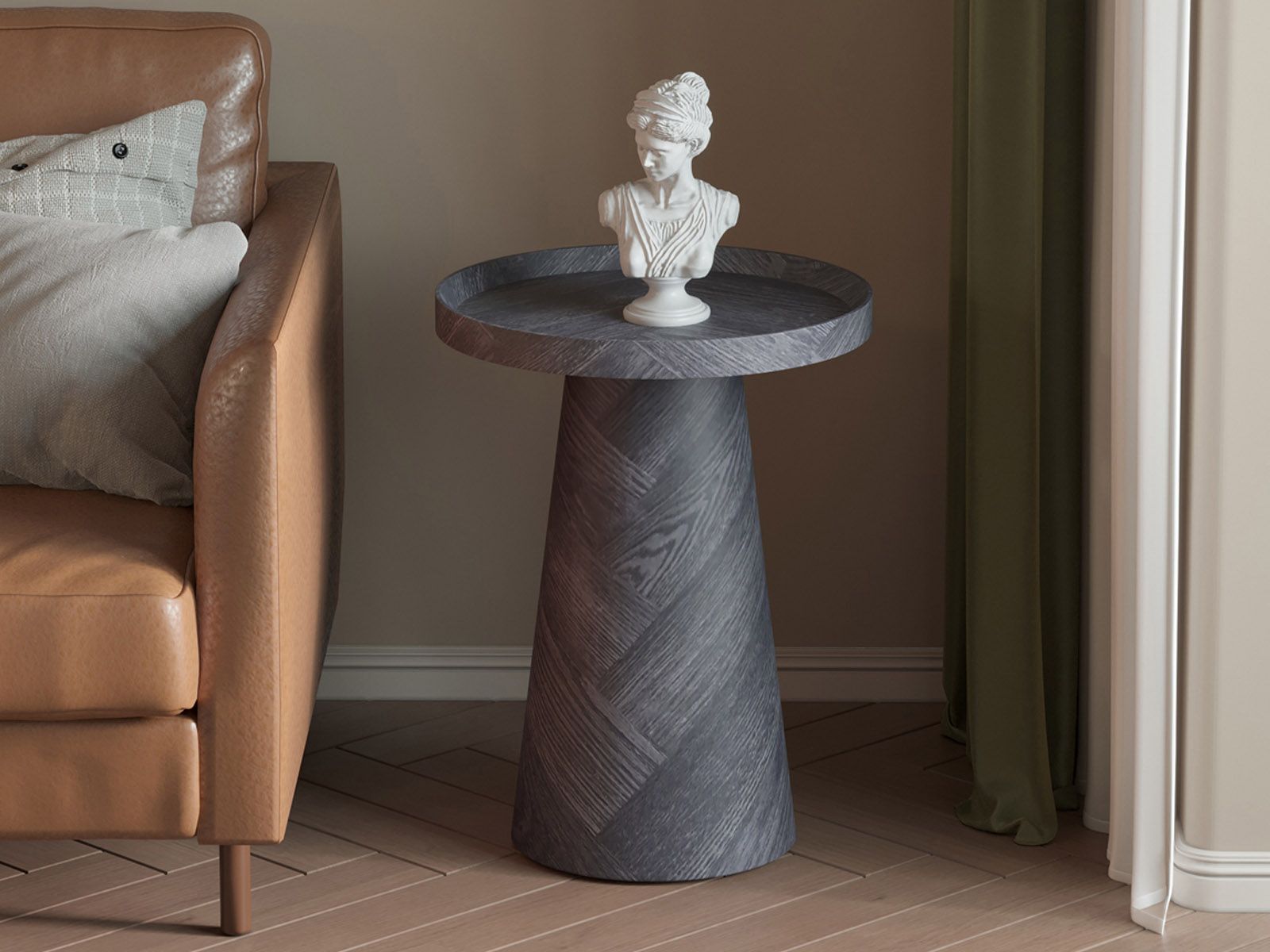 Table basse MAGNUSSEN 45 cm gris foncé