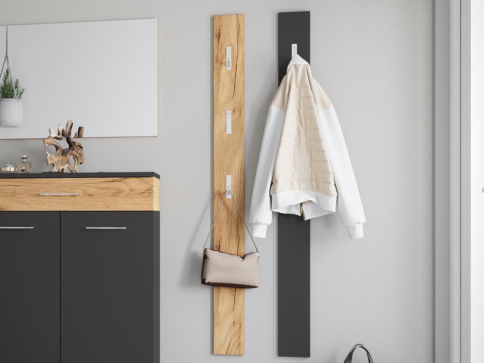 Porte-manteaux WOODY chêne navarra