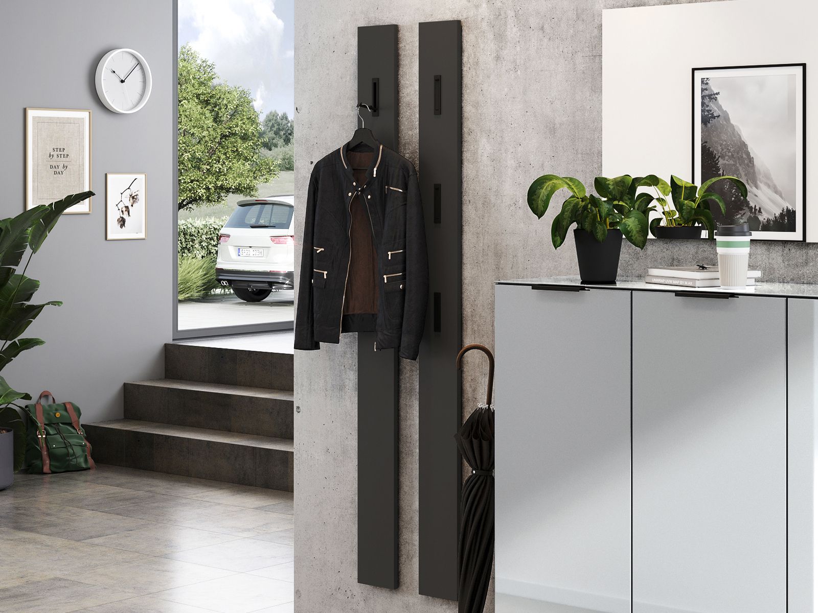 Porte-manteau CELIMENE graphite