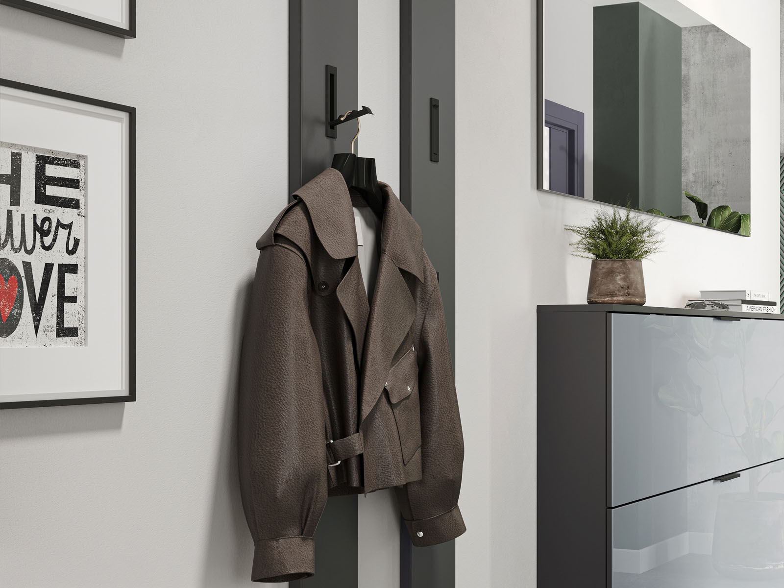 Porte-manteau UTANA graphite