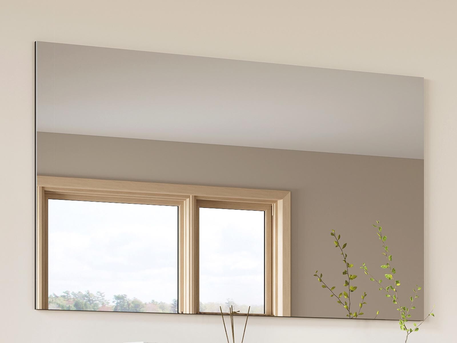 Miroir rectangulaire LANDON 134 cm graphite