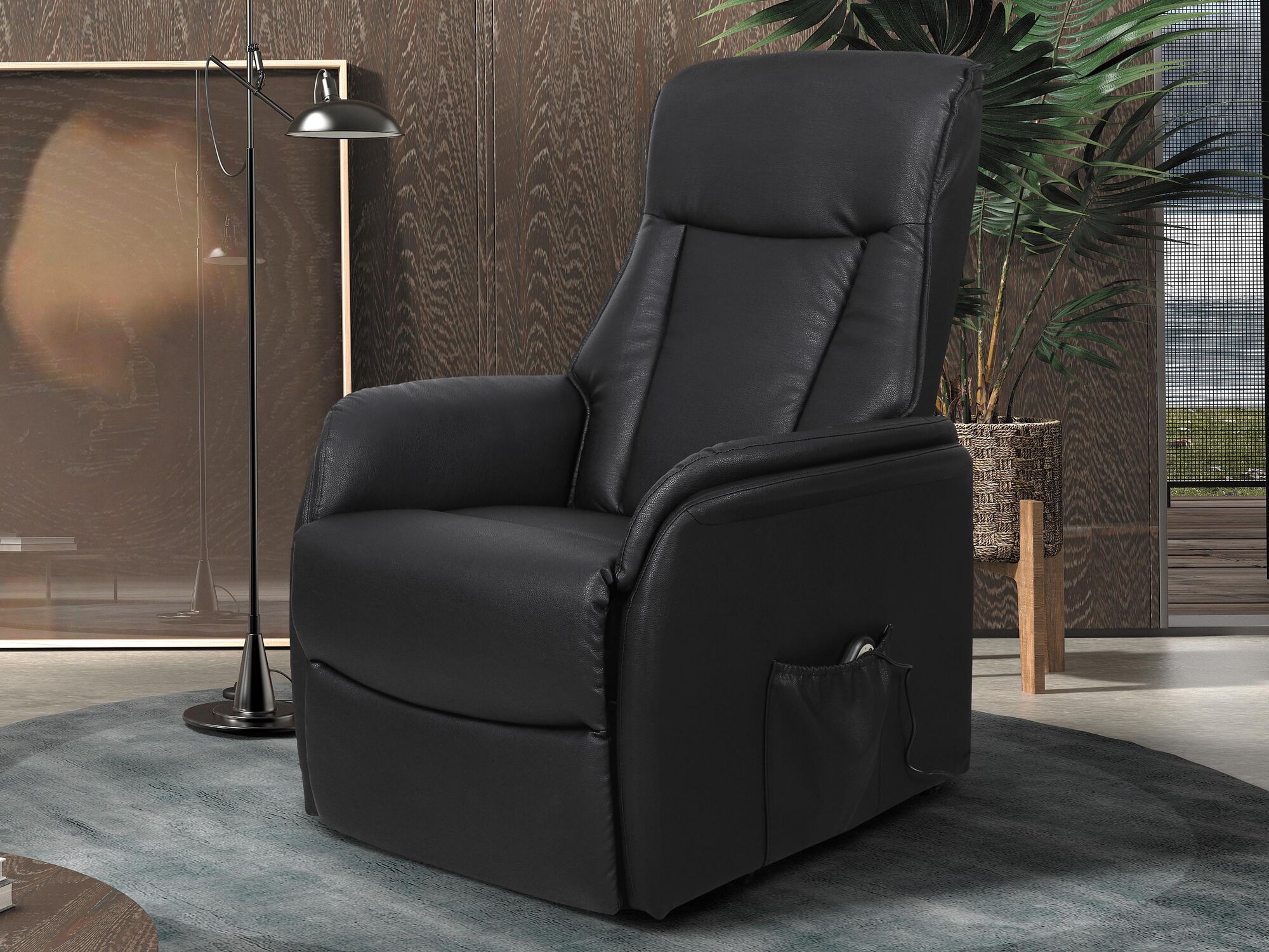 Fauteuil relax électrique MALIKA noir