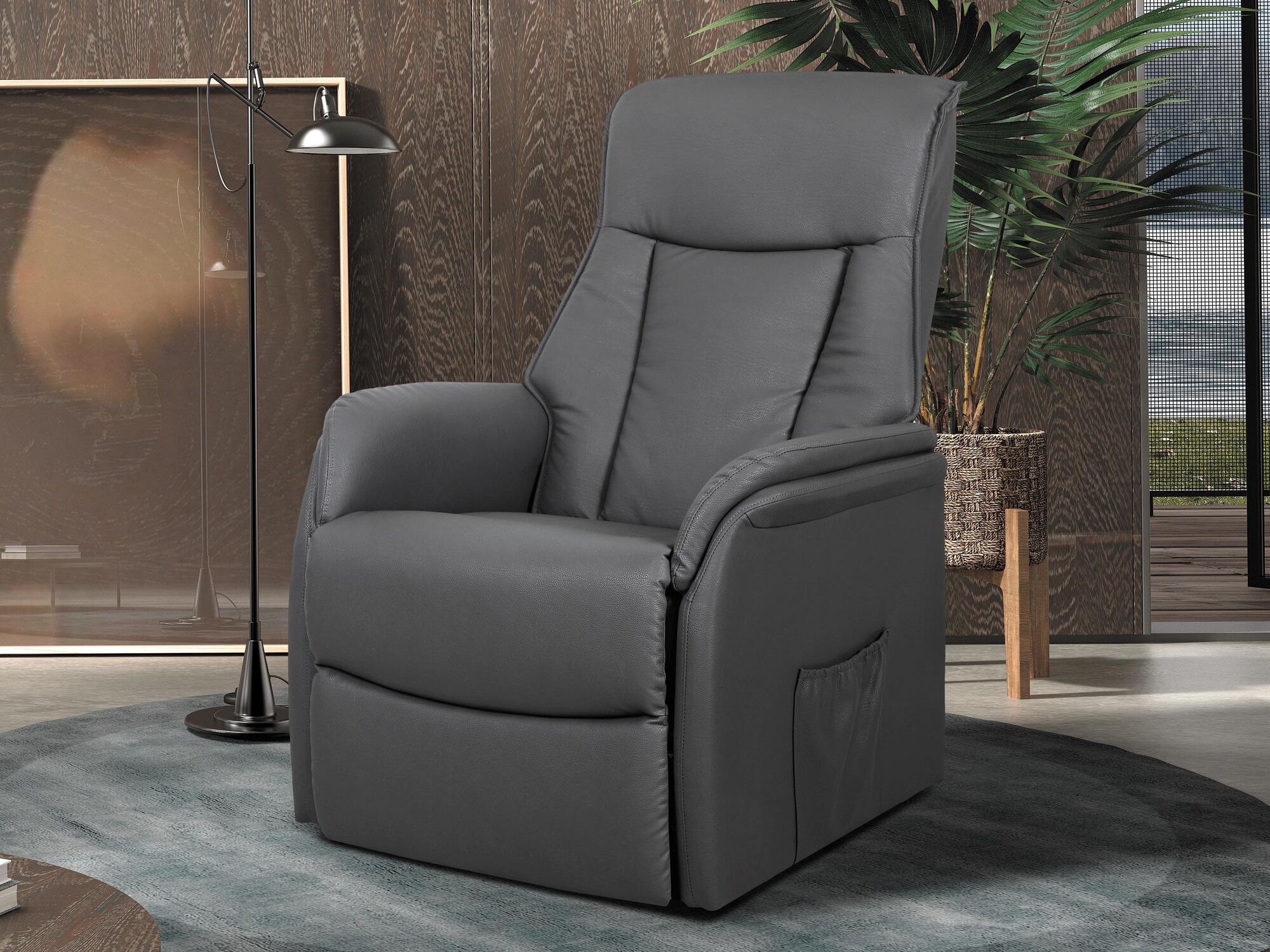 Fauteuil relax électrique MALIKA gris
