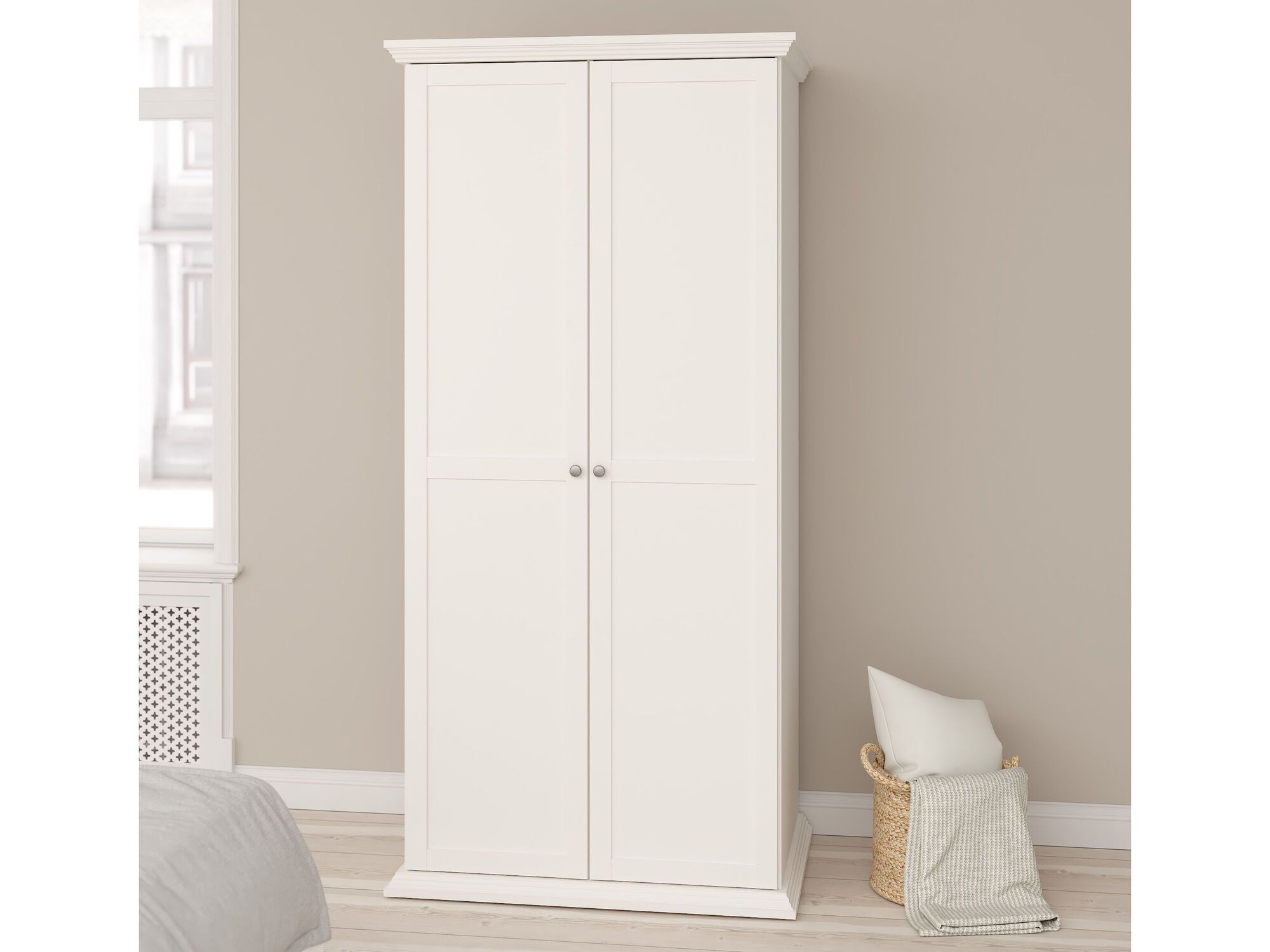 Armoire NORTON 2 portes blanc