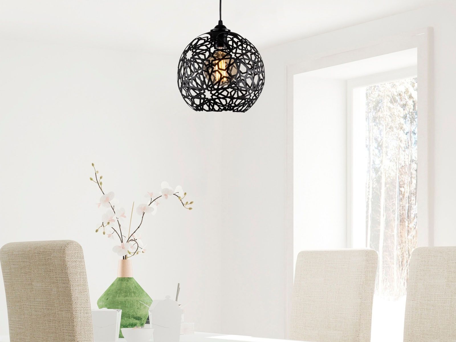 Luminaire suspendu JOKER 1 lampe noir