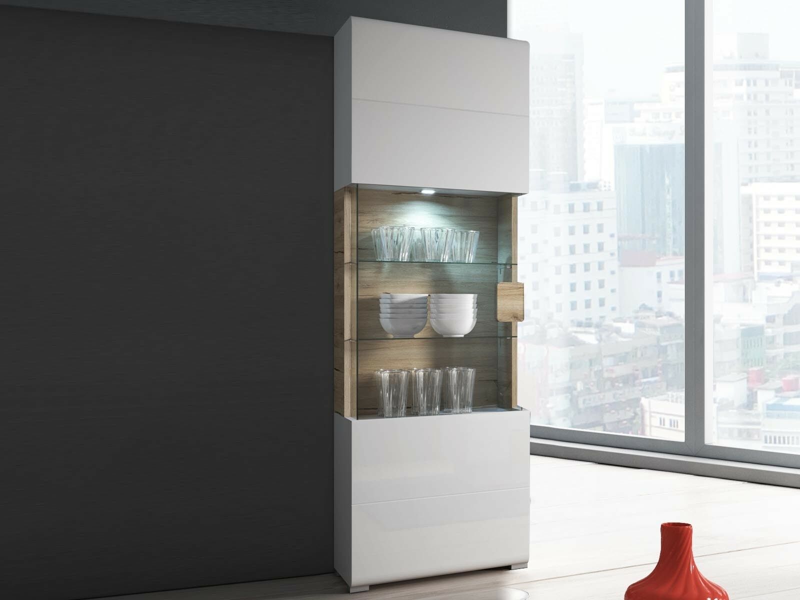 Colonne TORERO 1 porte sanremo/blanc laqué