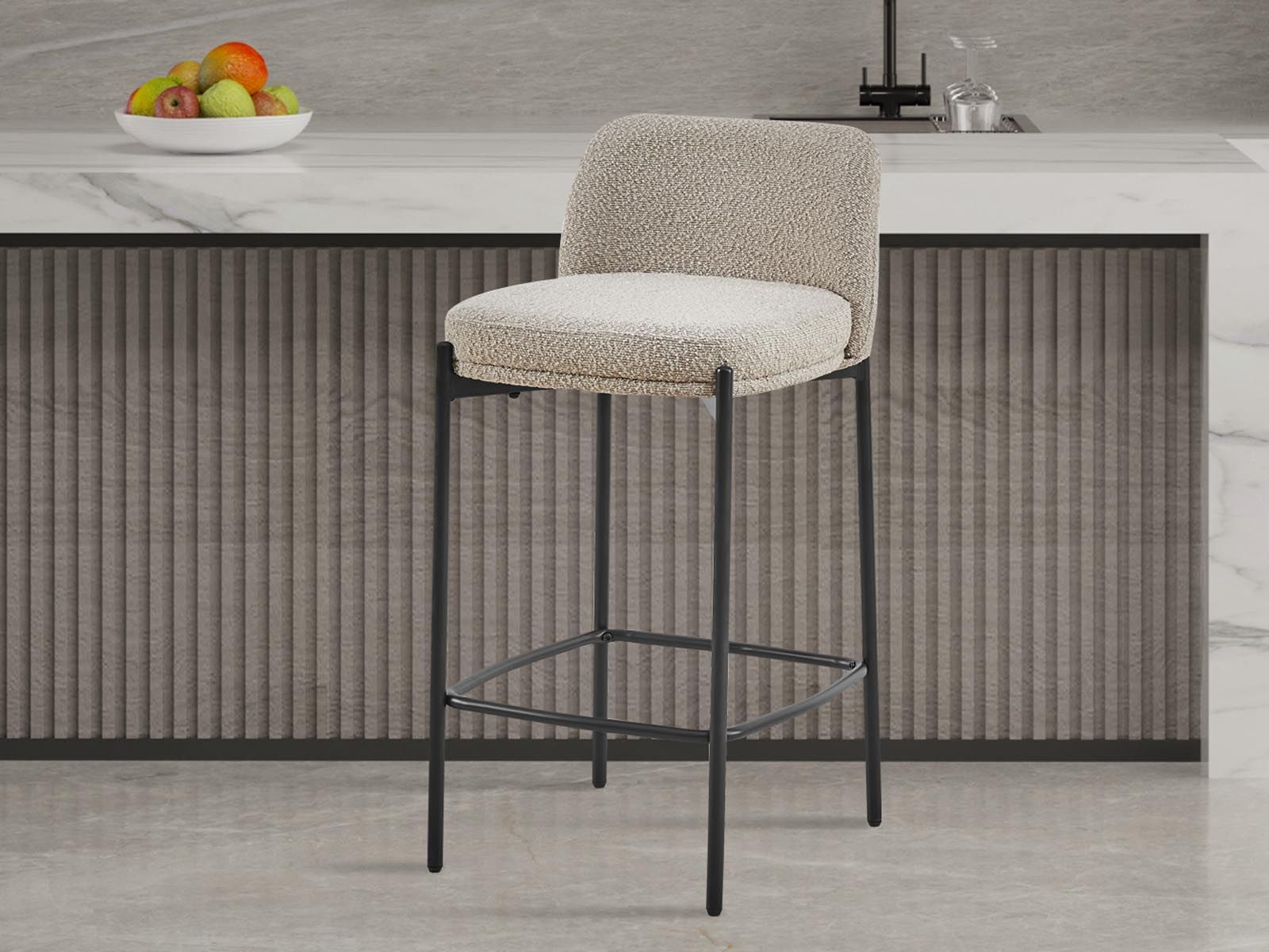 Tabouret de bar ELAZIO sable