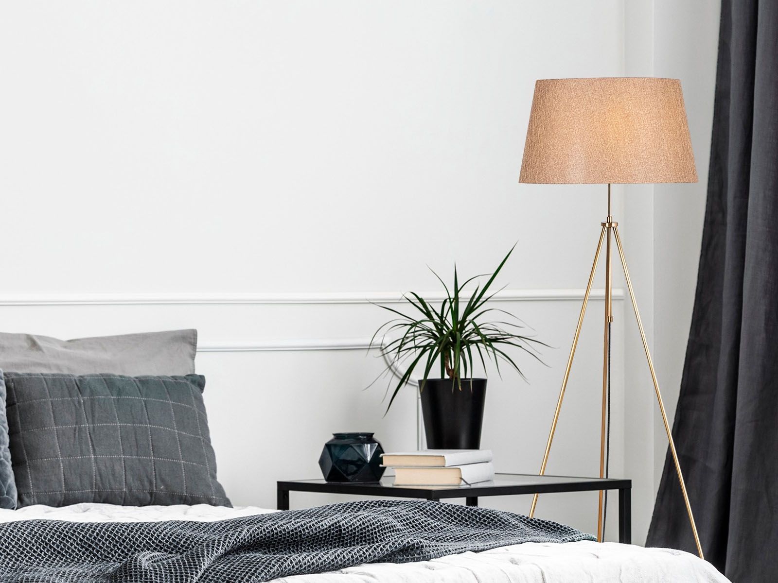 Lampadaire TRIODOS 1 lampe brun clair