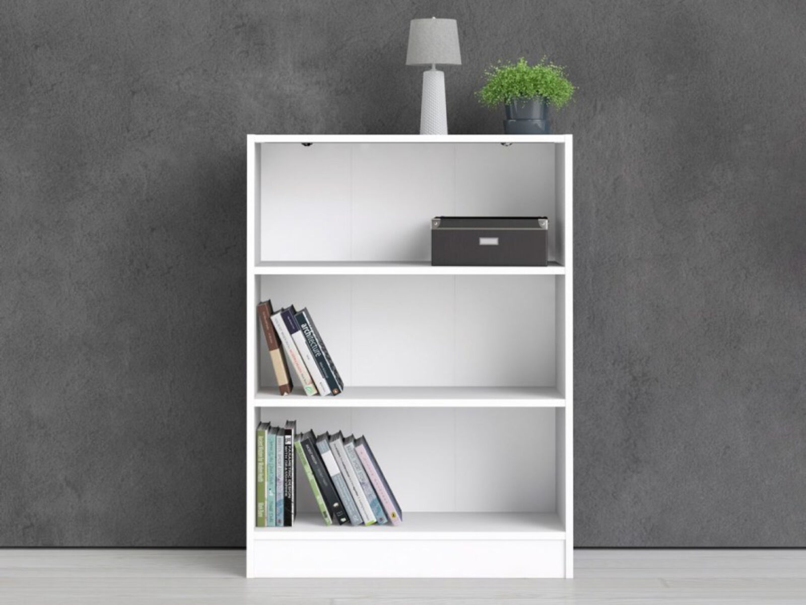 Bibliothèque BASO 3 niches blanc