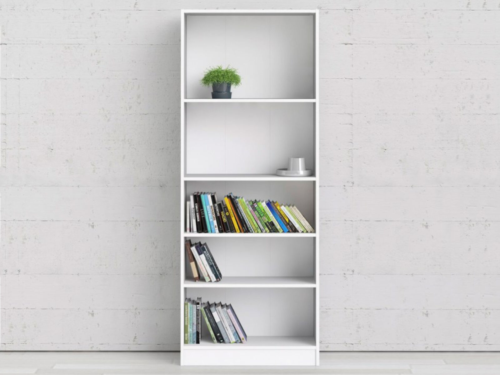 Bibliothèque BASO 5 niches blanc