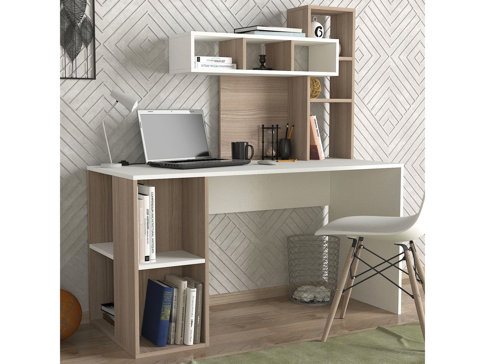 Bureau CORALIE 10 niches blanc/cordoba