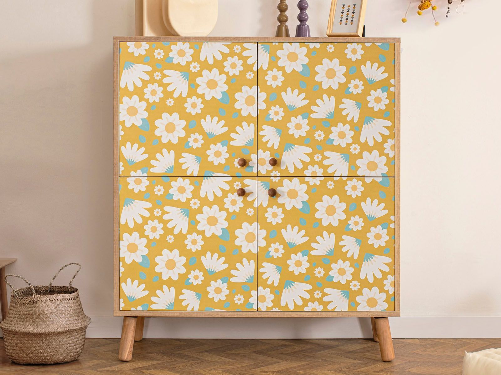 Commode MULTIPLEX 4 portes sonoma