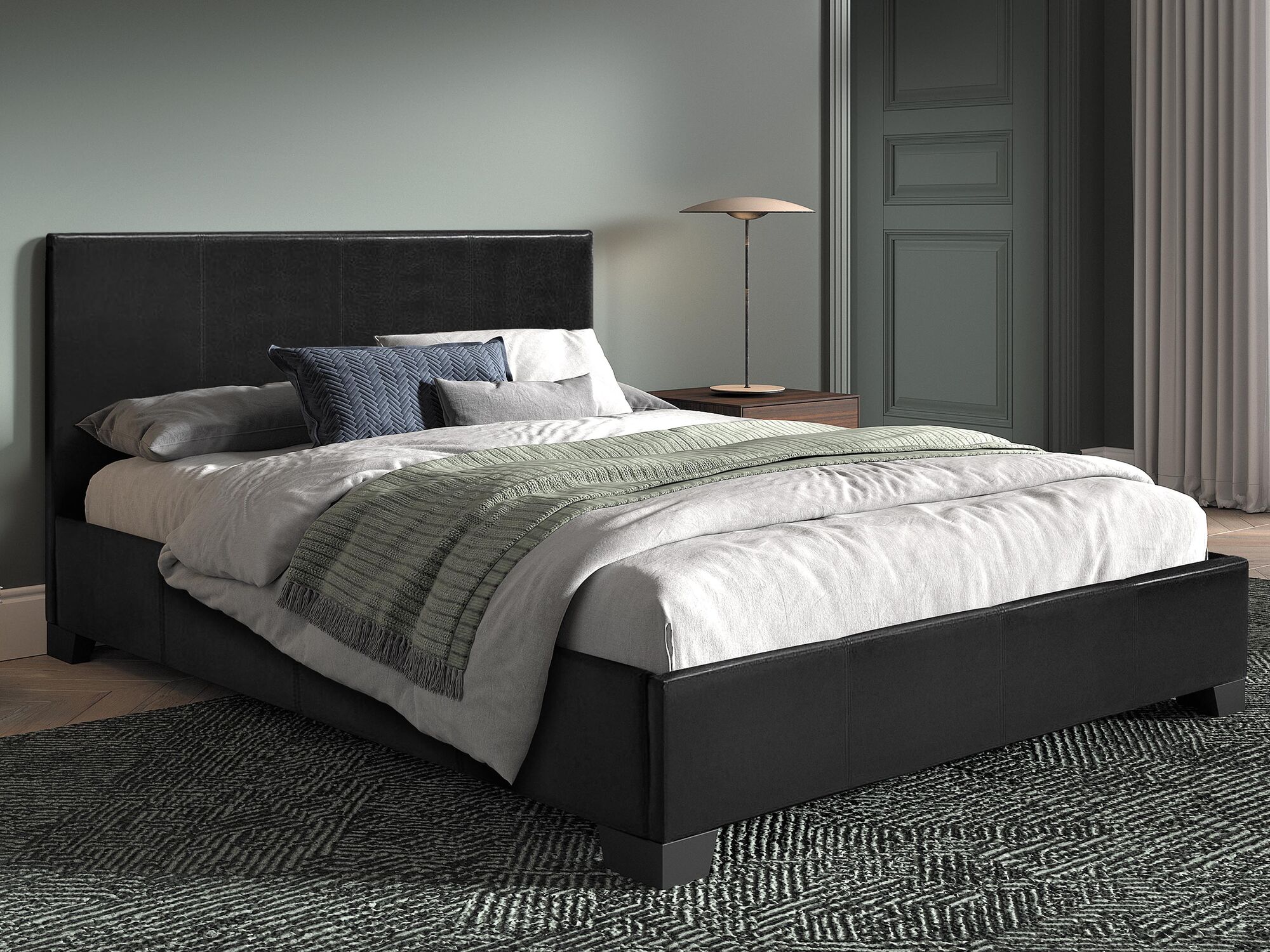 Lit ZEUS 160x200 cm noir