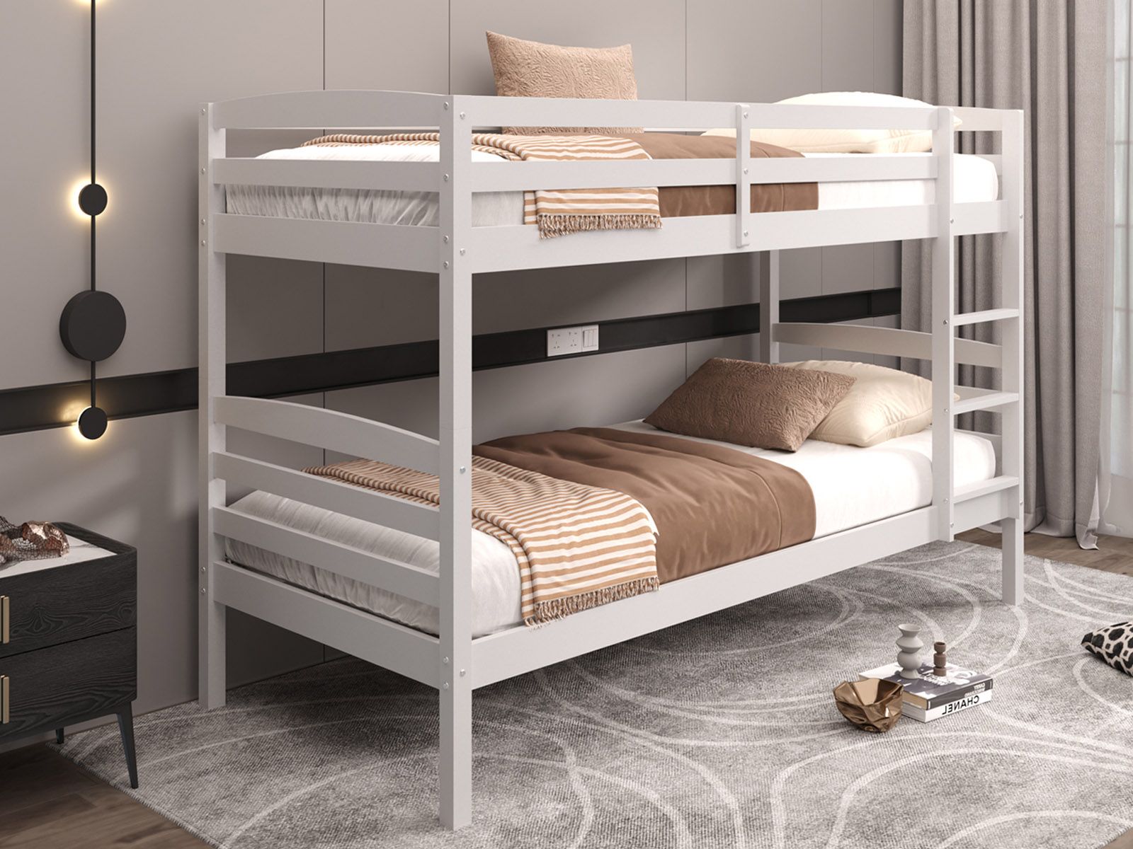 Lit superposé ROMY 90x200 cm blanc