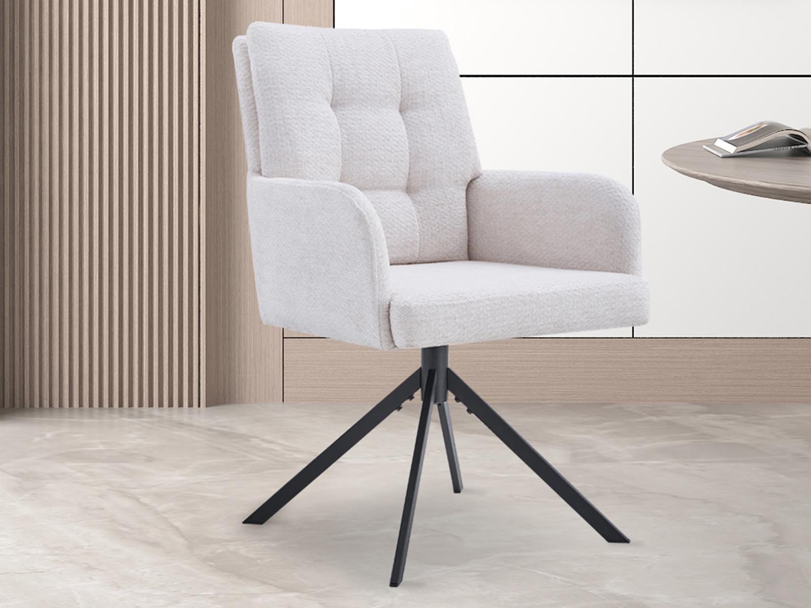 Chaise pivotante GRENOTA écru