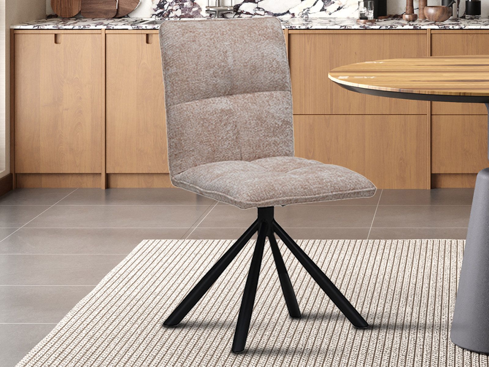 Chaise pivotante JACKOTTE sable