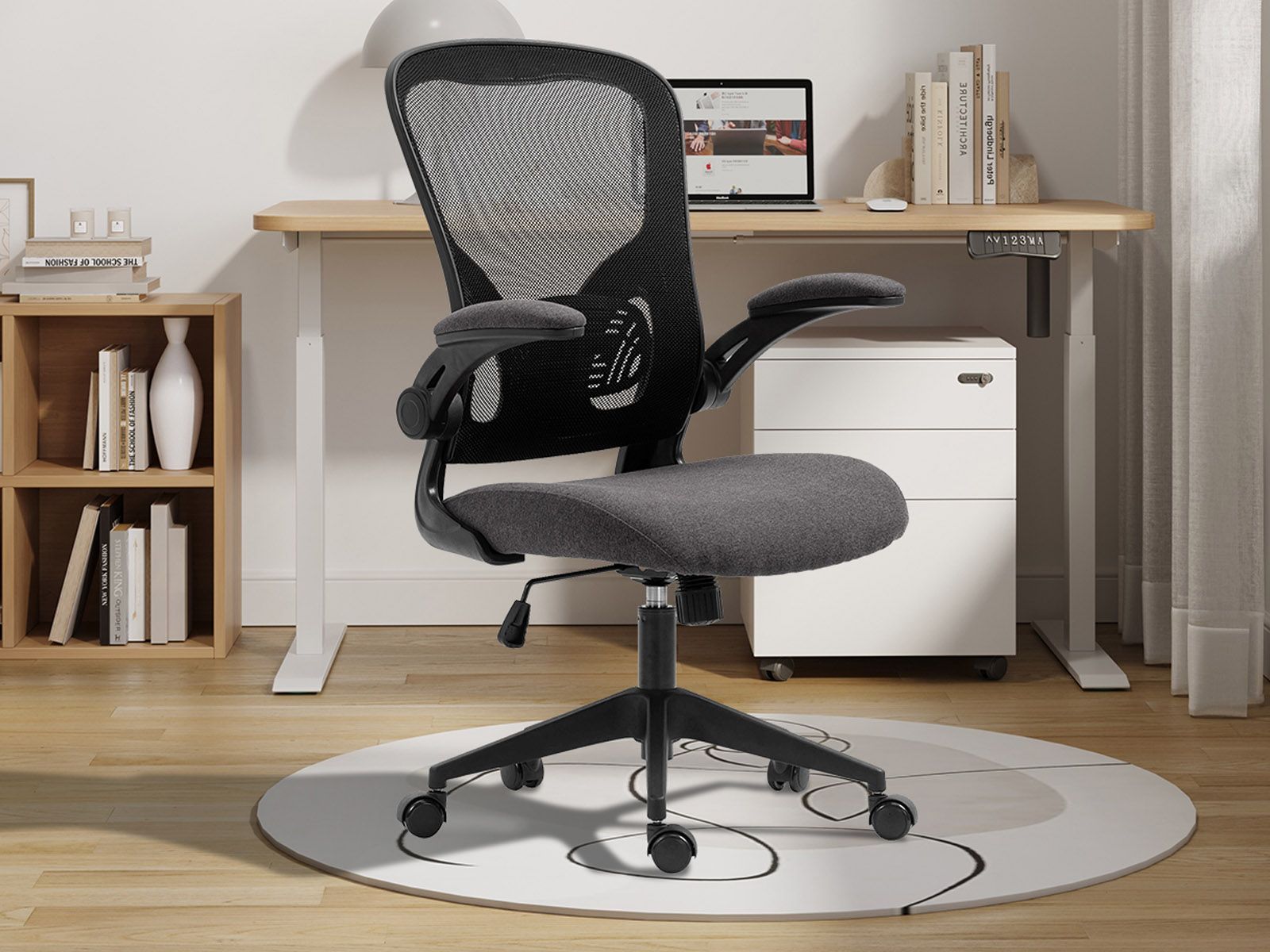 Fauteuil de bureau MAROLA noir/gris