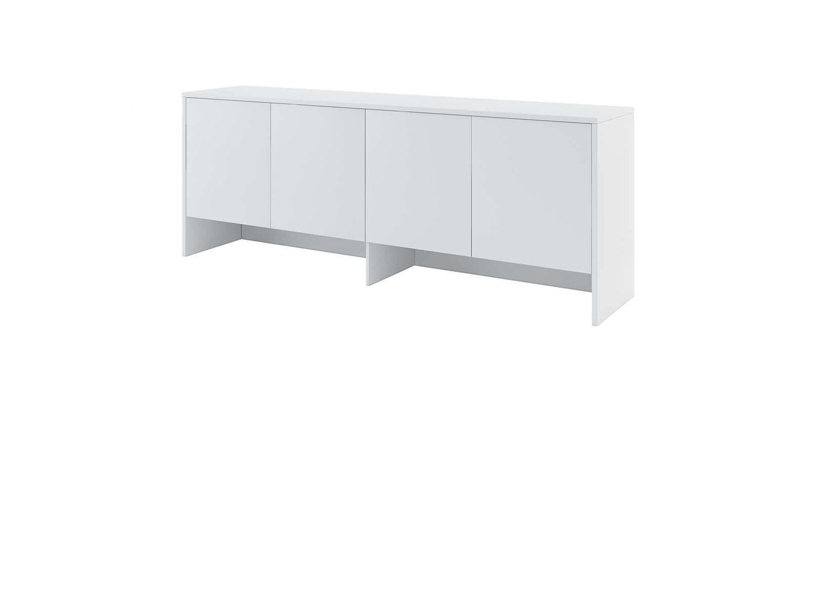 Surmeuble CONCEPTION PRO 4 portes (hauteur 80 cm) blanc mat