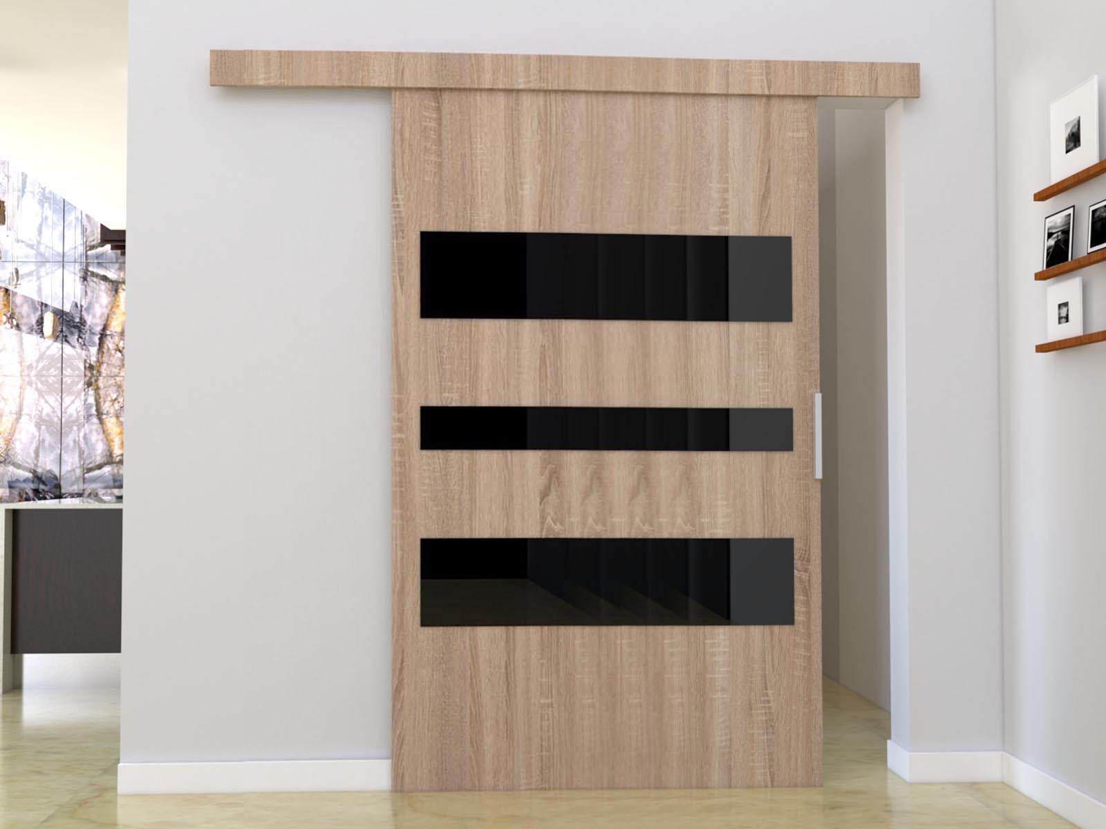 Porte coulissante CORWEL 106 cm sonoma