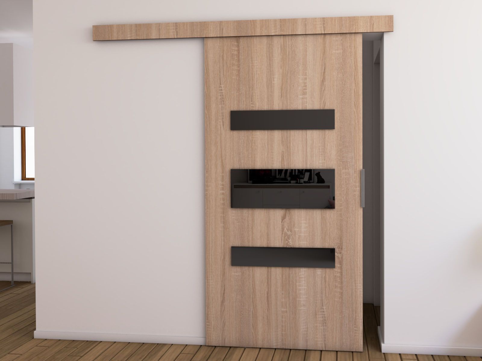 Porte coulissante COLLEEN 106 cm sonoma