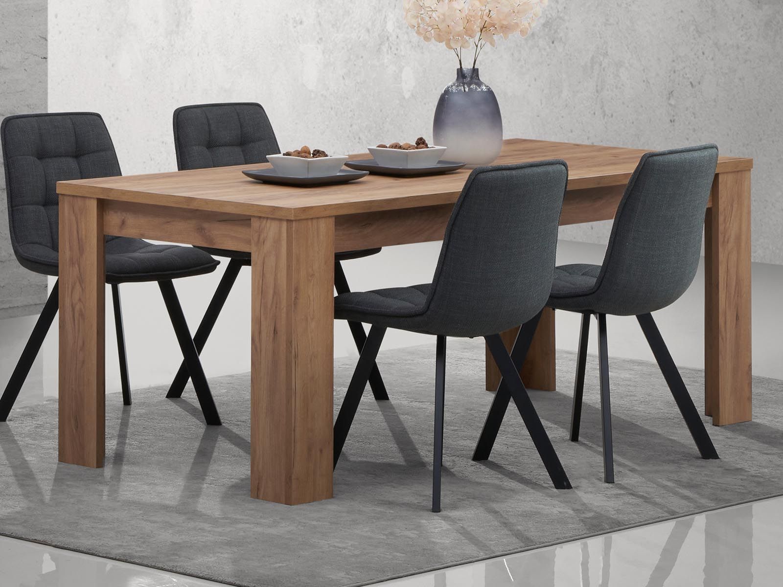 Table repas ELLIOT 190 cm chêne français d'automne