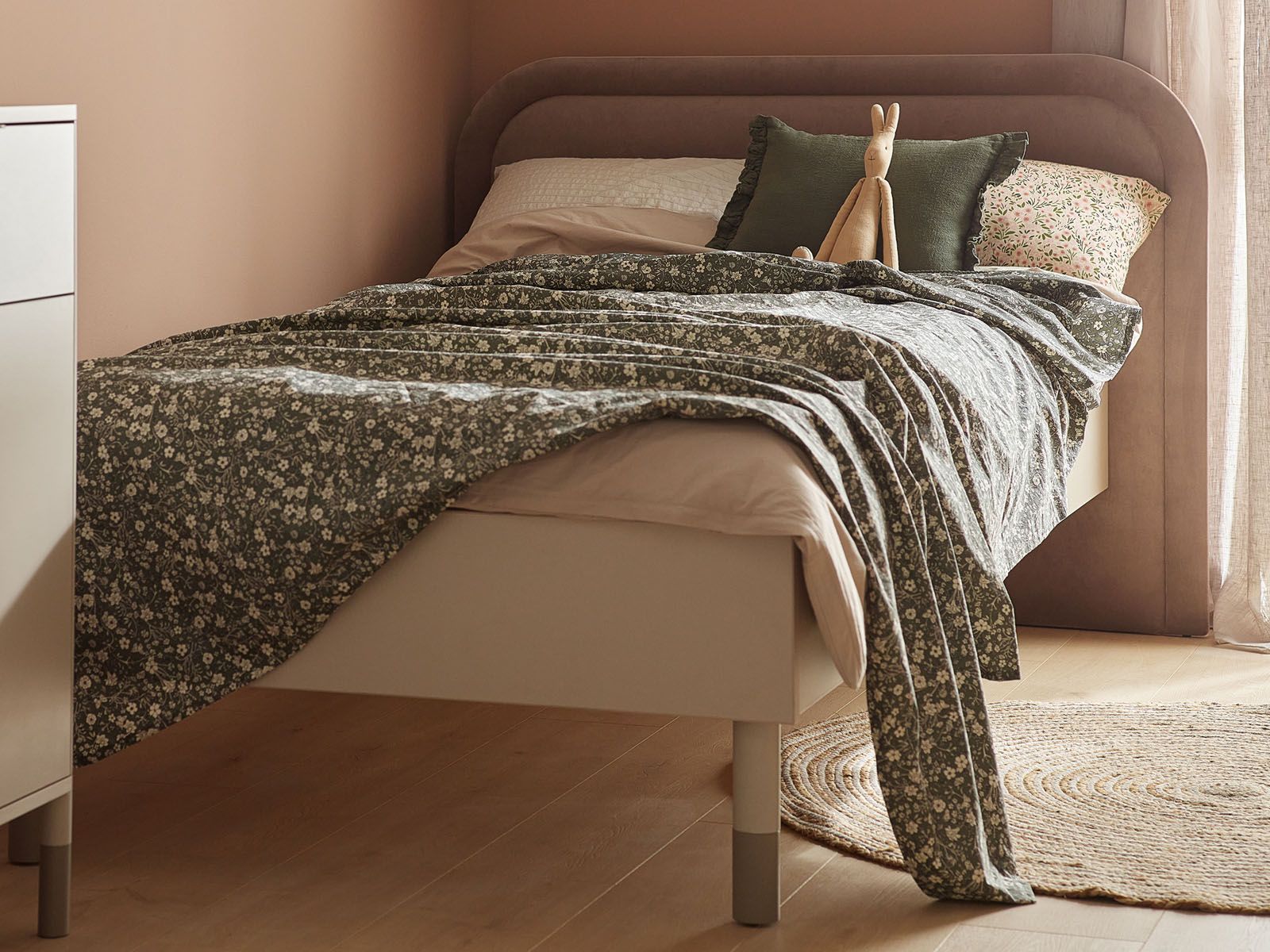 Lit HARMEL 90x200 cm cachemire