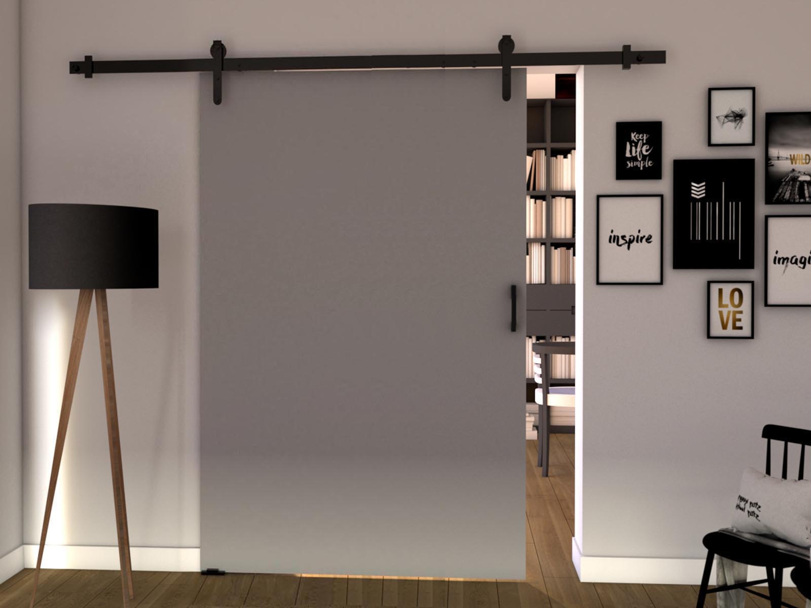 Porte coulissante LIFTAKO 106 cm gris