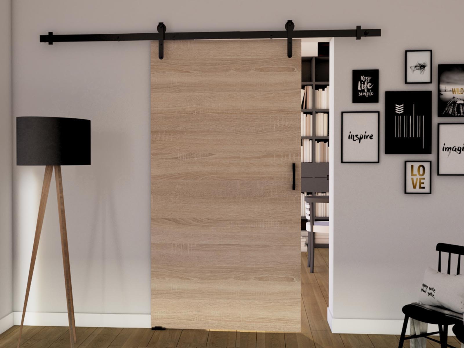 Porte coulissante LIFTAKO 86 cm sonoma