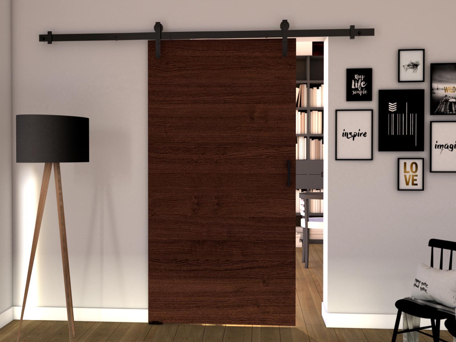 Porte coulissante LIFTAKO 86 cm wengué