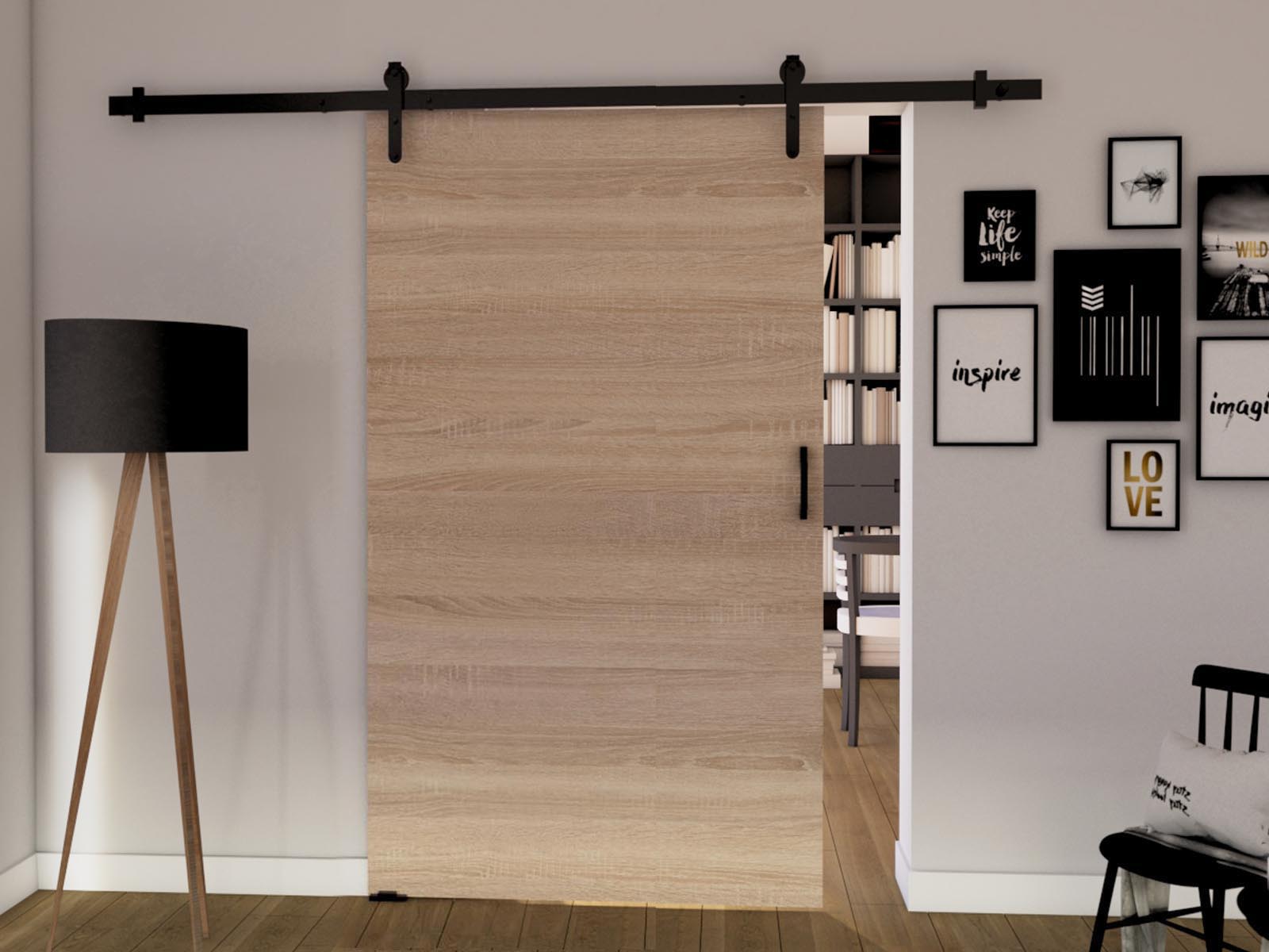 Porte coulissante LIFTAKO 96 cm sonoma