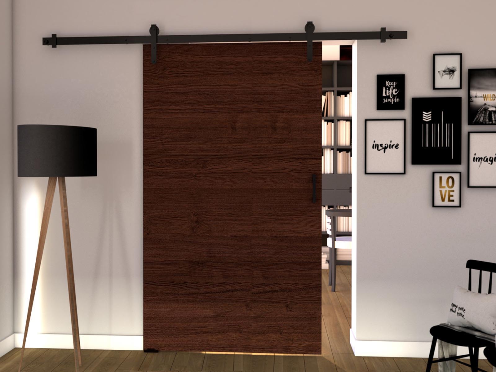 Porte coulissante LIFTAKO 96 cm wengué