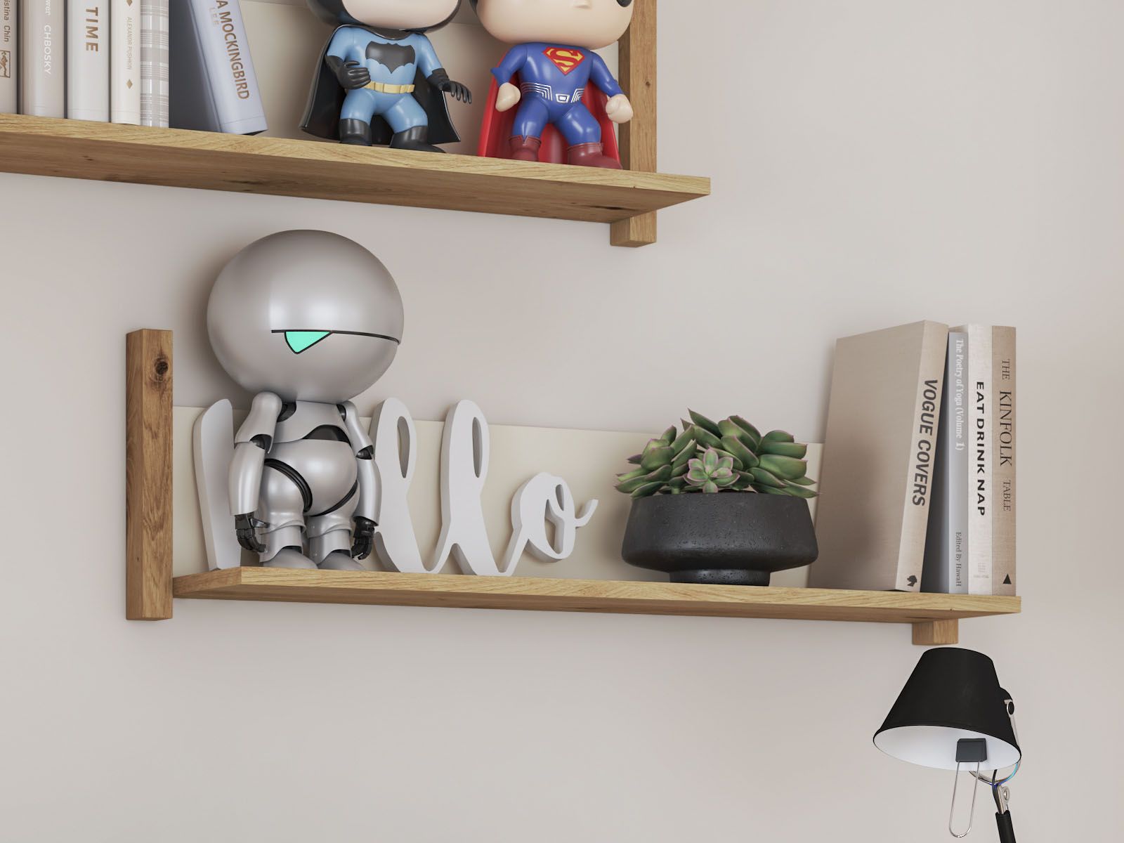 Étagère LENAXO 90 cm cachemire