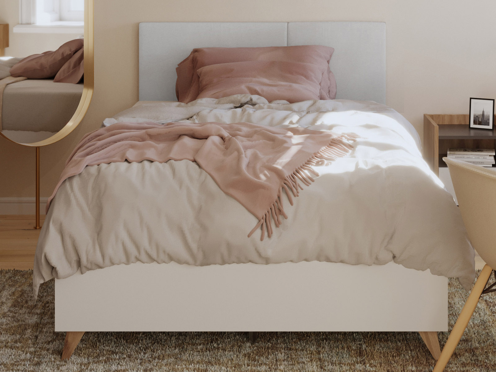 Lit MODELO 90x200 cm blanc