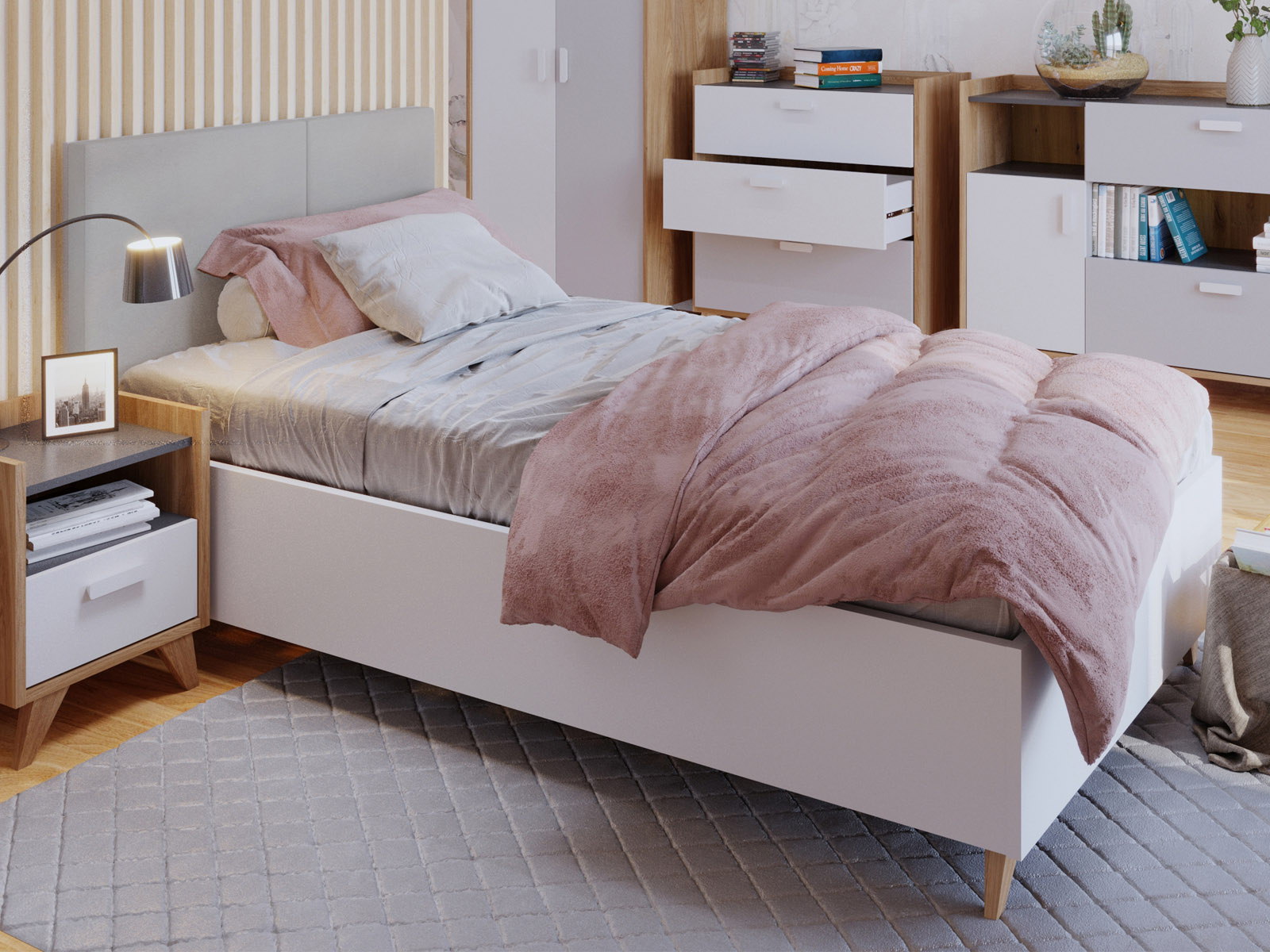 Lit MODELO 120x200 cm blanc