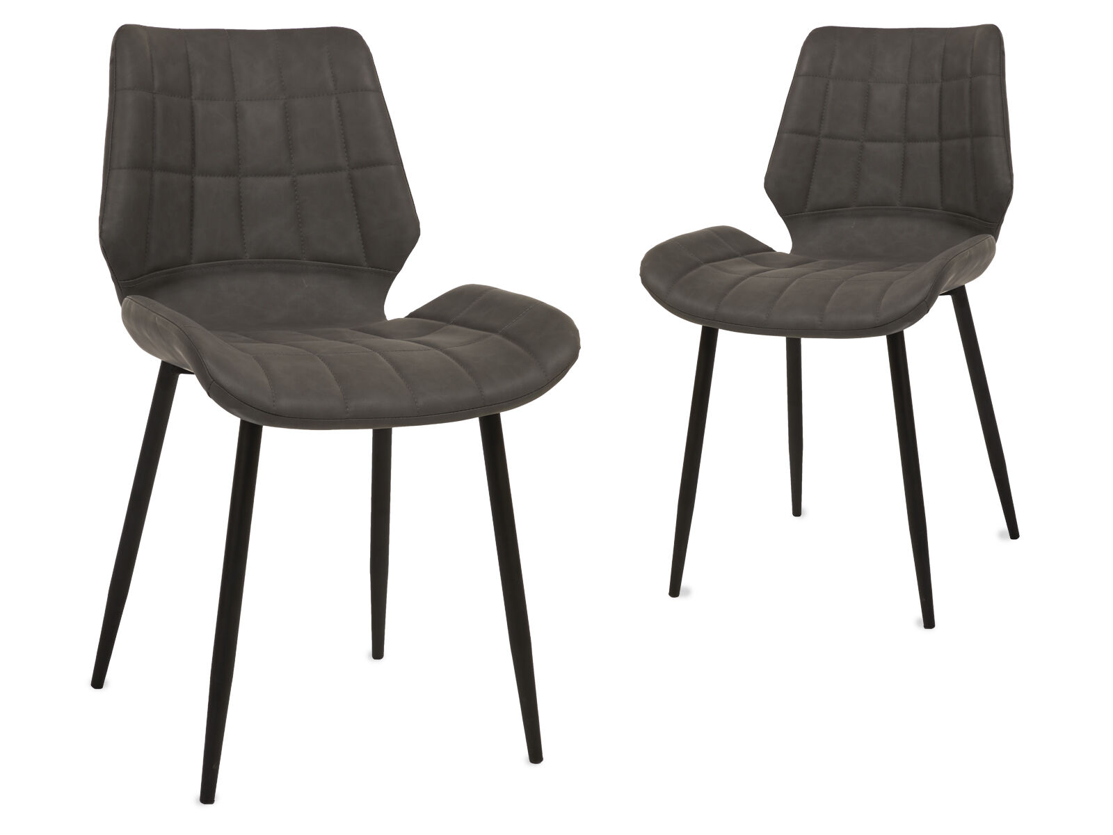 Lot de 2 chaises HEROU anthracite