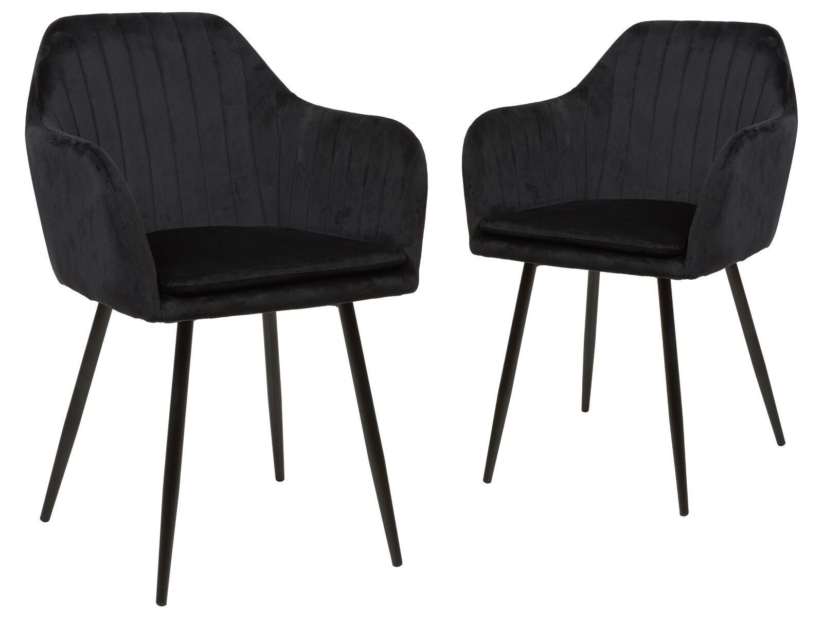 Lot de 2 chaises CIRE noir