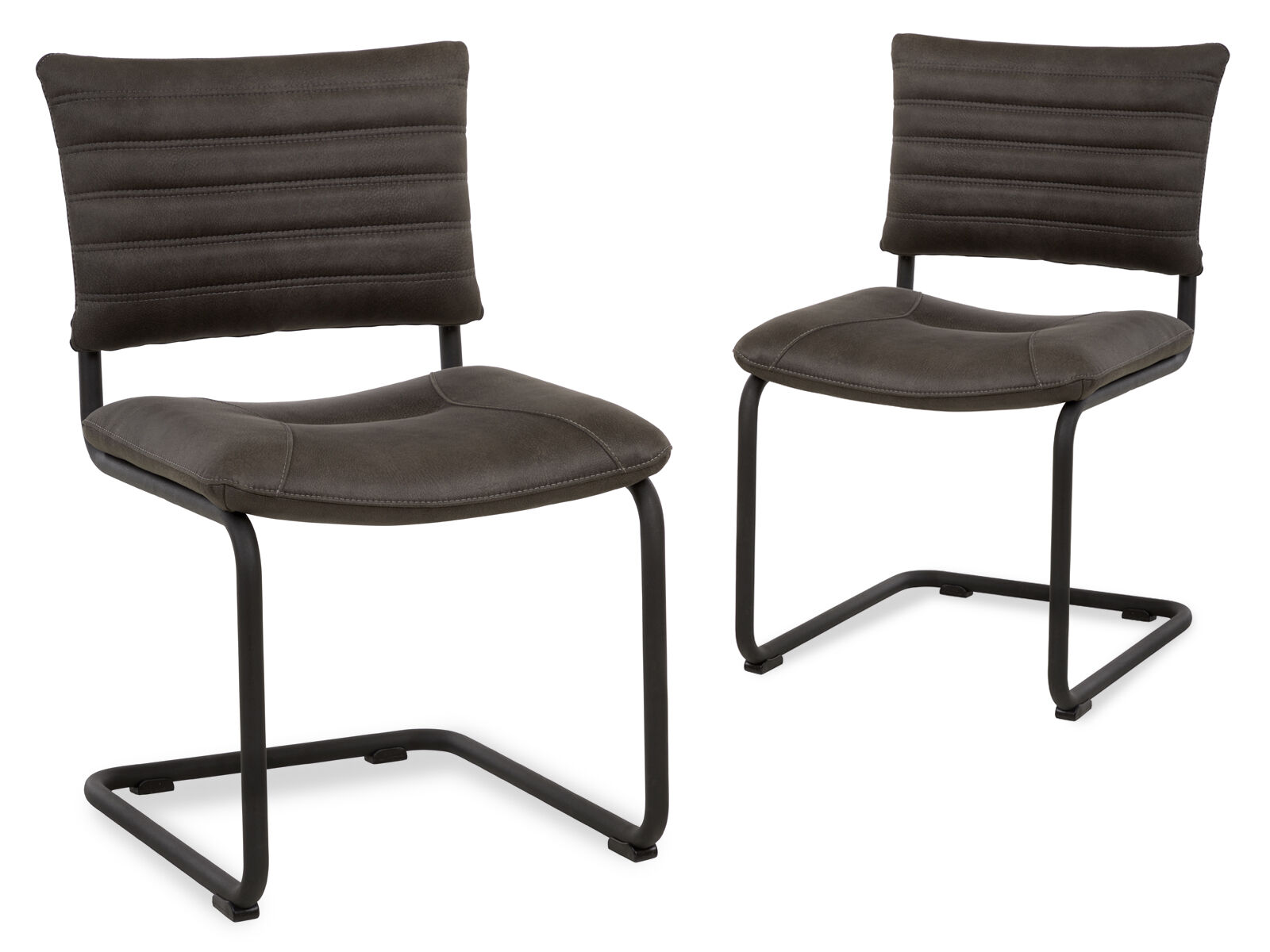 Lot de 2 chaises LUTTI anthracite