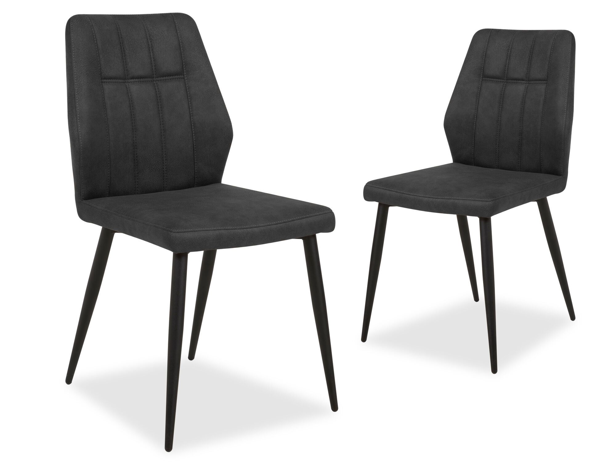 Lot de 2 chaises NEYLA anthracite