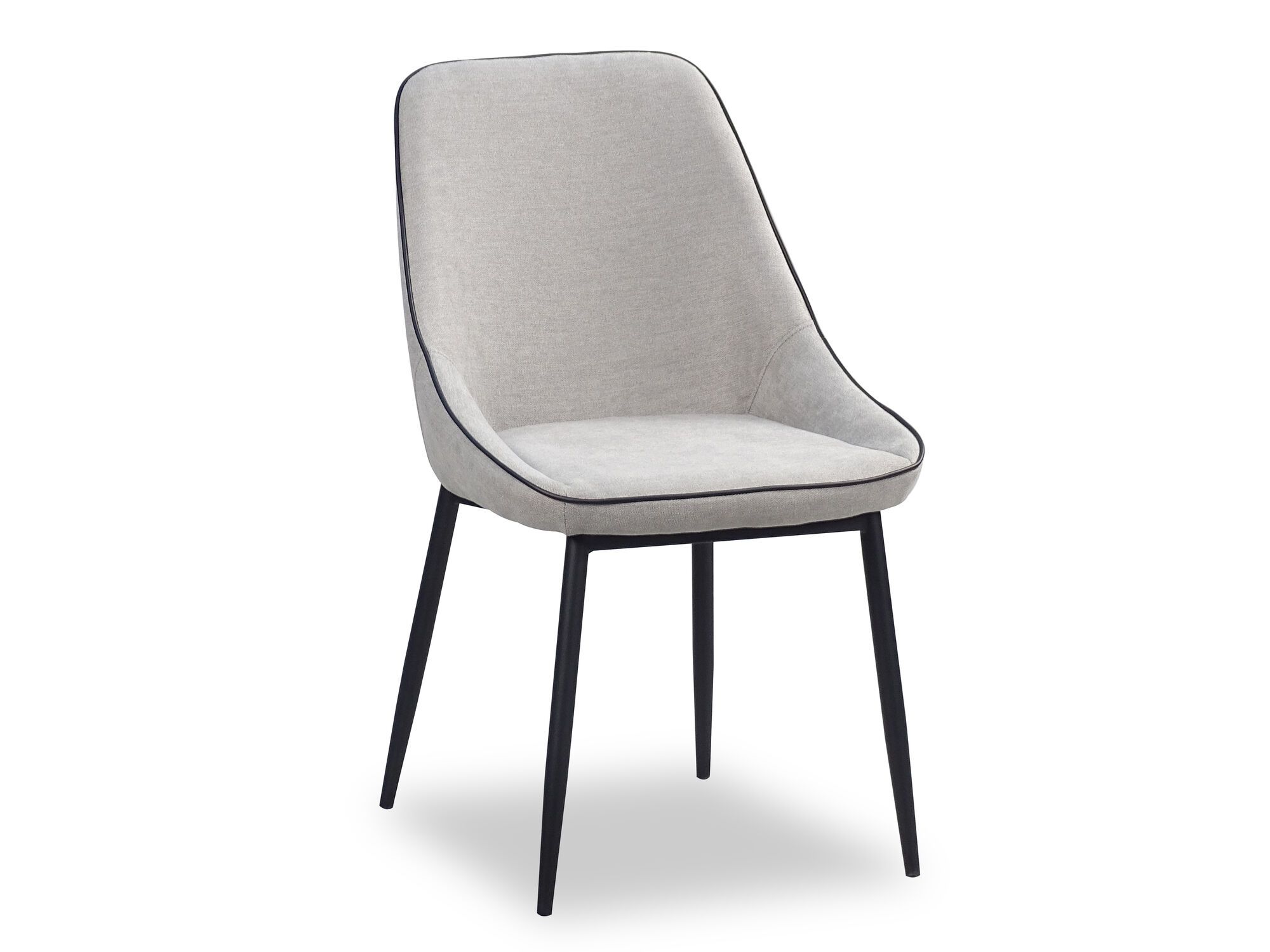 Chaise CASEY tissu gris